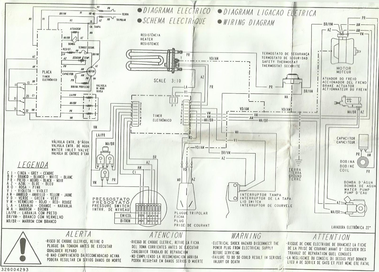 Brastemp BWQ22B Schematic