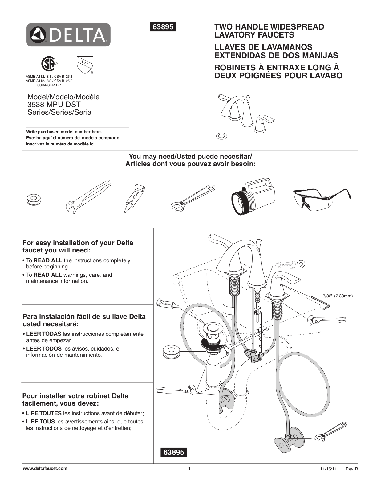 Factory Direct Hardware 3538-MPU-DST User Manual