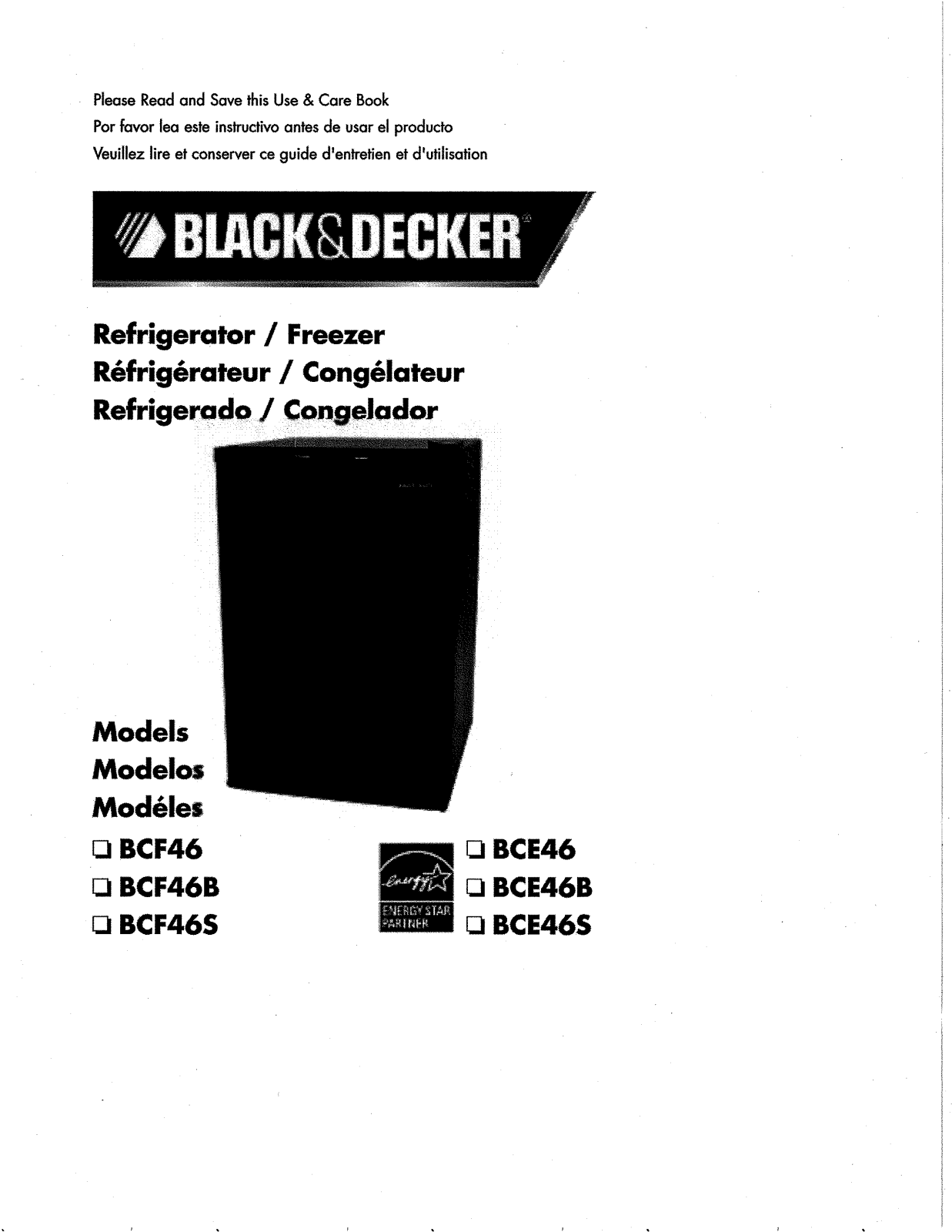 Haier BCF46B, BCF46, BCE46B, BCE46 Owner’s Manual