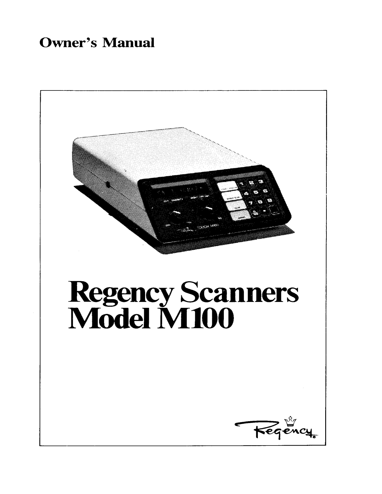 Regency M-100 User Manual