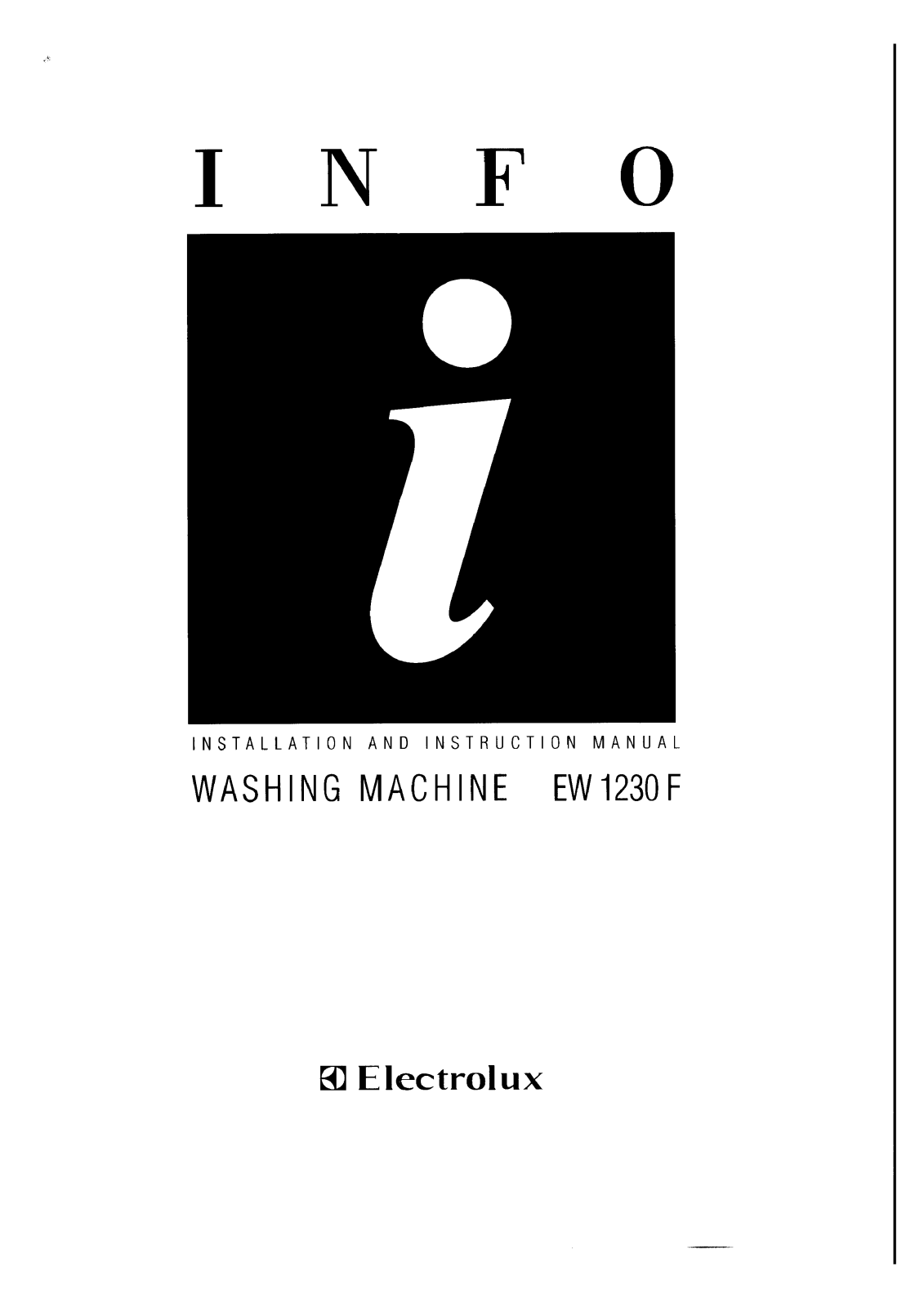 AEG EW1230F User Manual