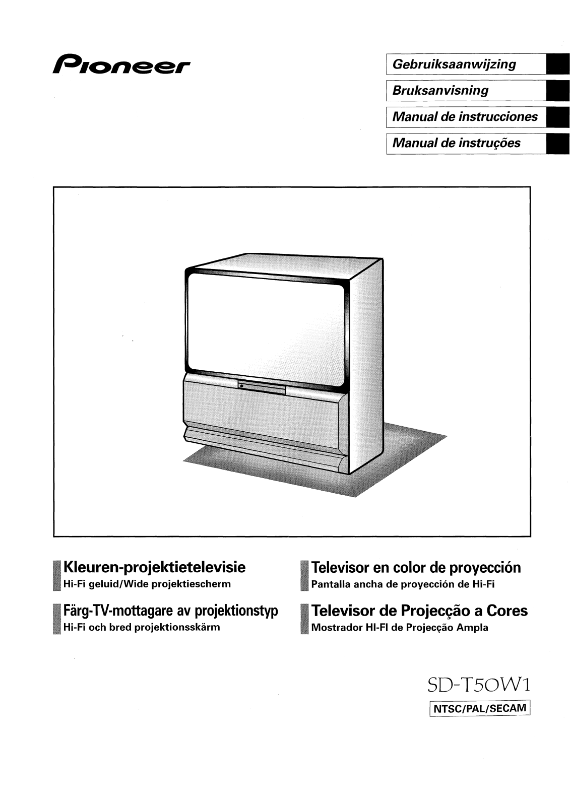 Pioneer SD-T50W1 User Manual