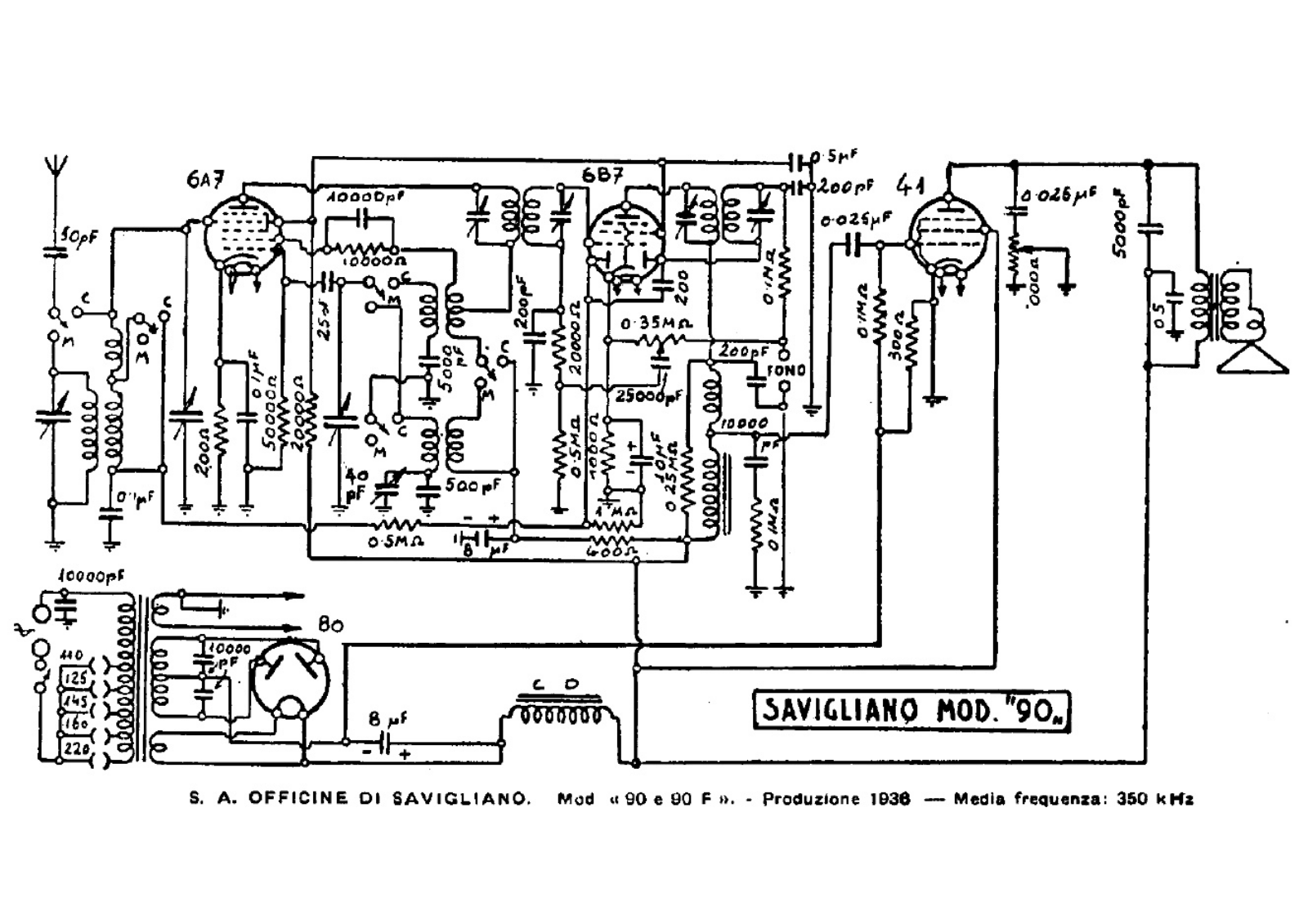 Savigliano 90 schematic