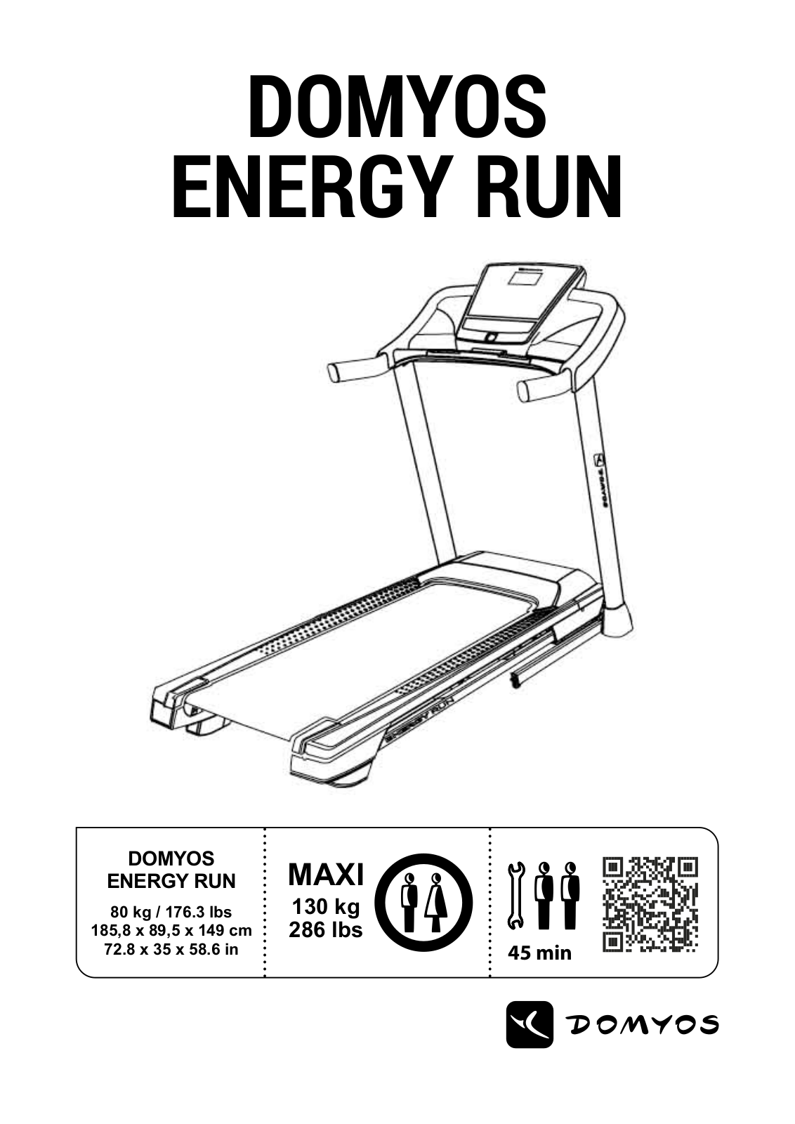 Domyos ENERGY RUN User Manual