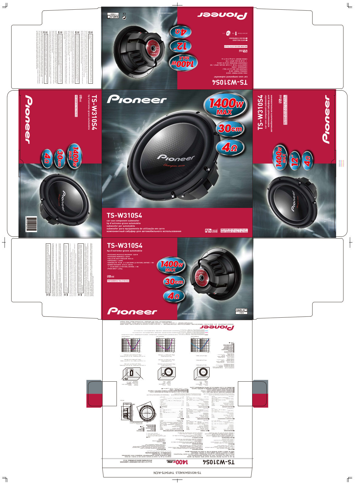 PIONEER TS-W310S4 User Manual