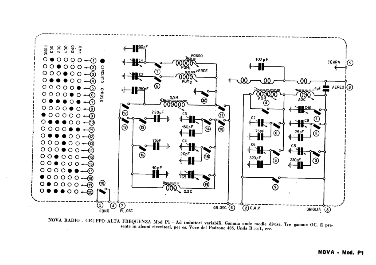 Electa Radio p1 schematic