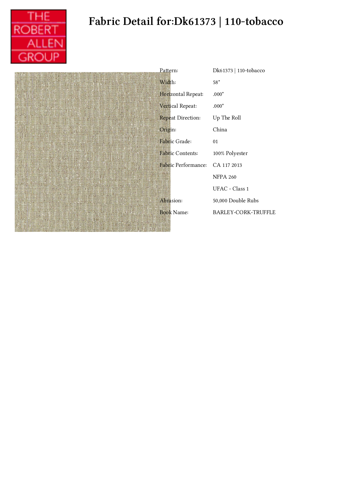 Duralee CRAL7024 Specifications - ManualMachine.com