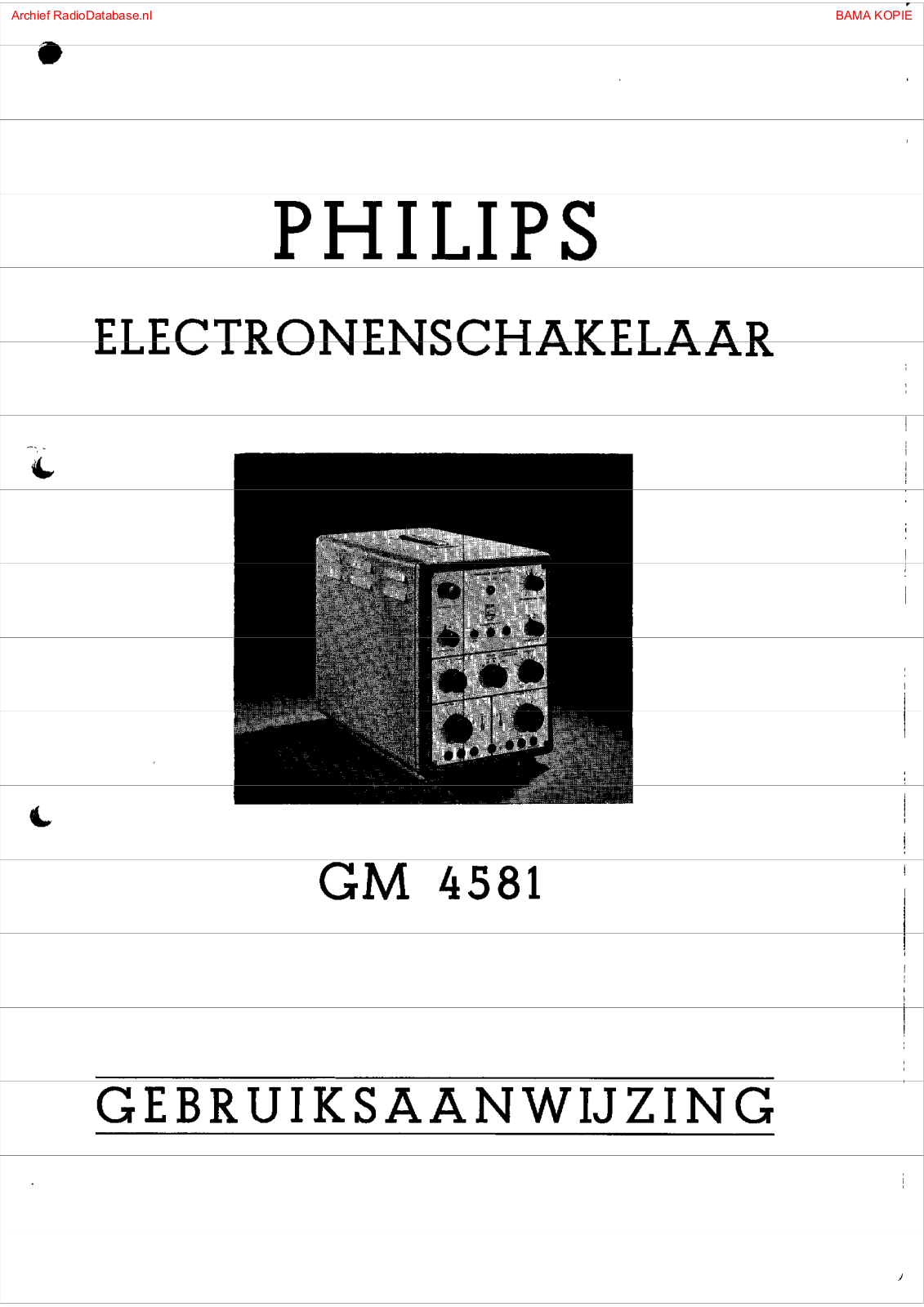 Philips GM4581 User Manual