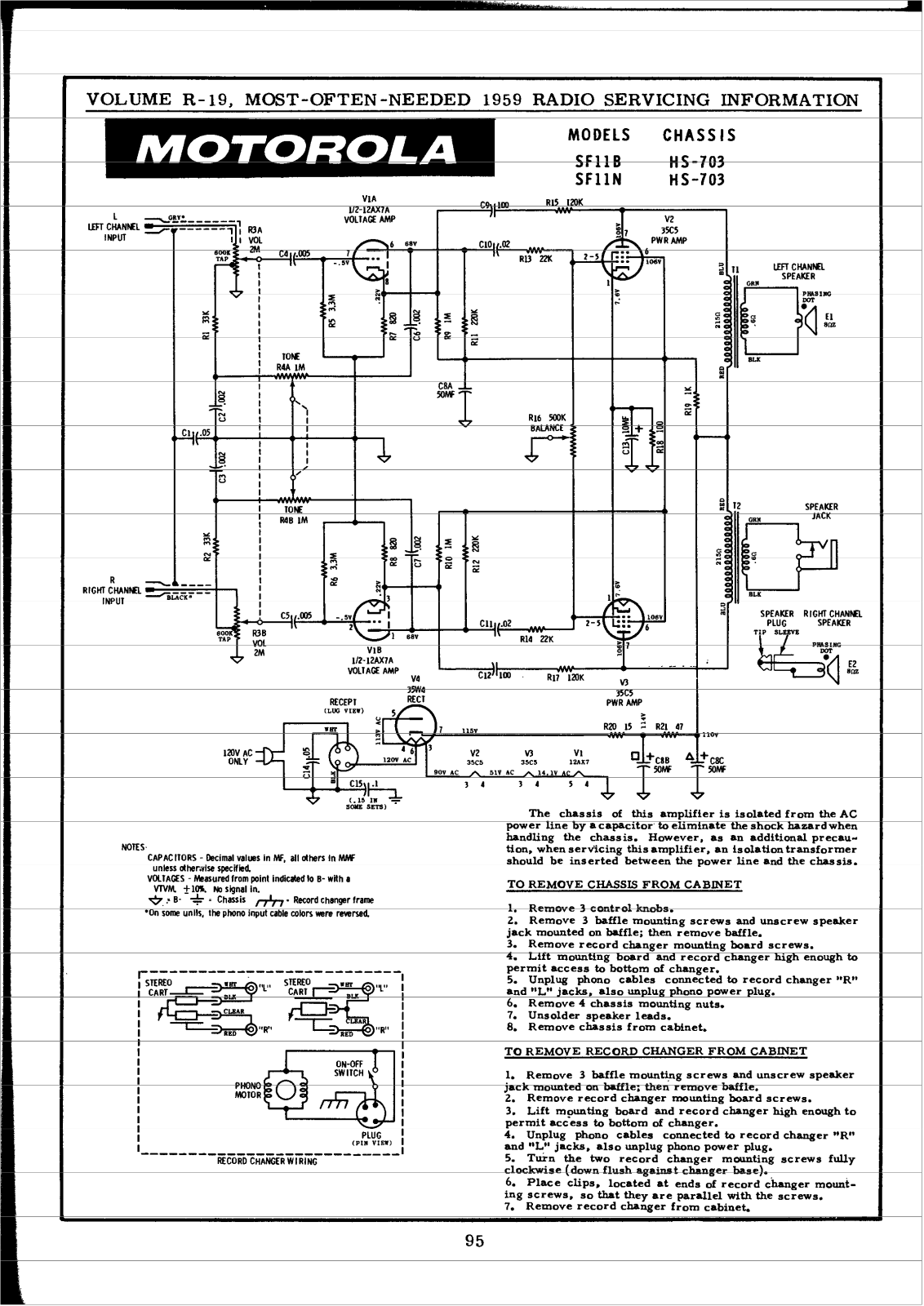 Motorola SF11B-N Schematic