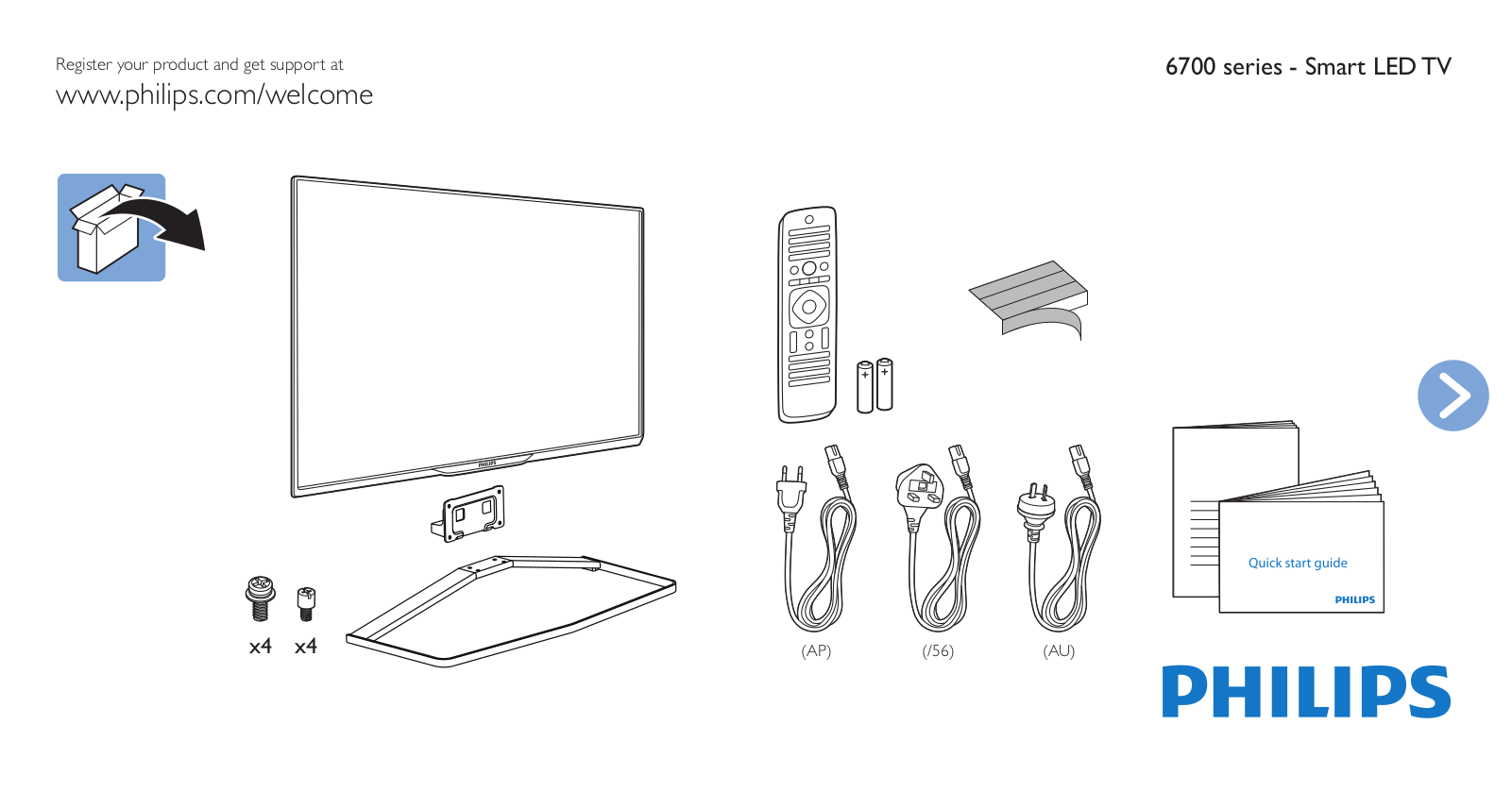 Philips 40PFT6709/79, 50PFT6709/79 quick start guide - ManualMachine.com
