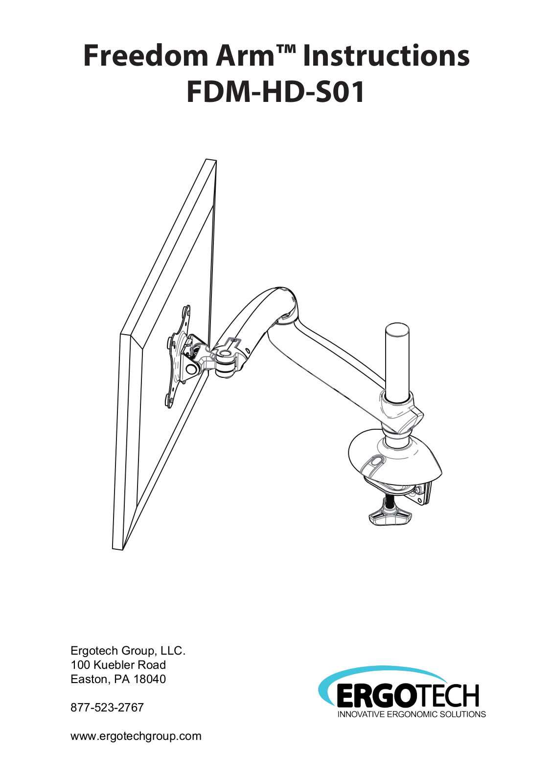 Ergotech FDM-HD-S01 User Manual