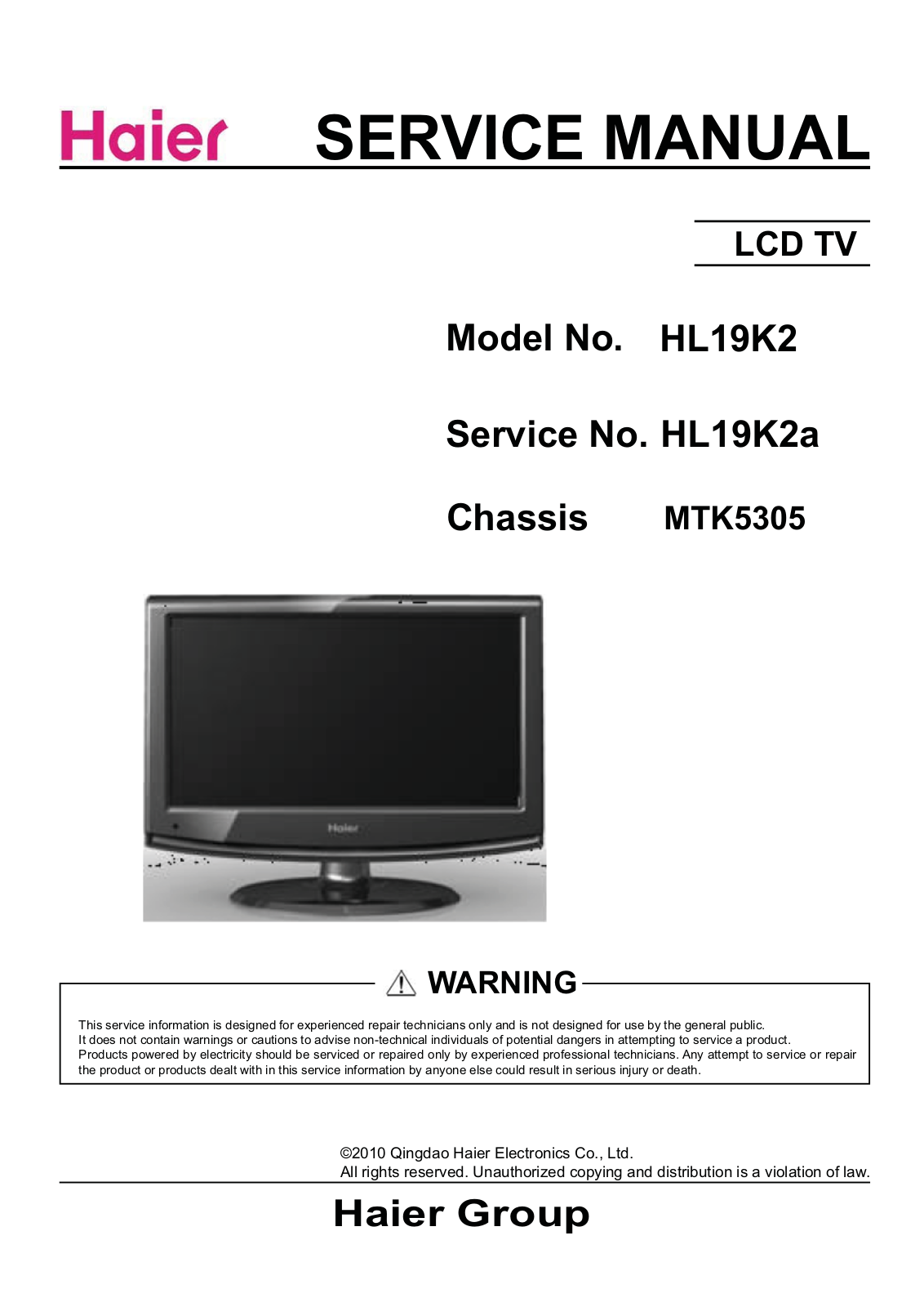 Haier HL19K2 Schematic