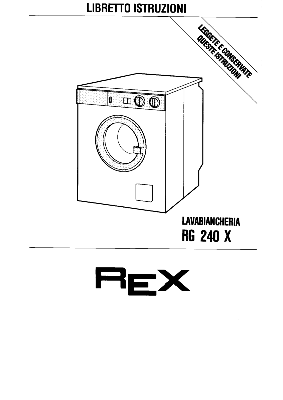 Rex RG240X User Manual