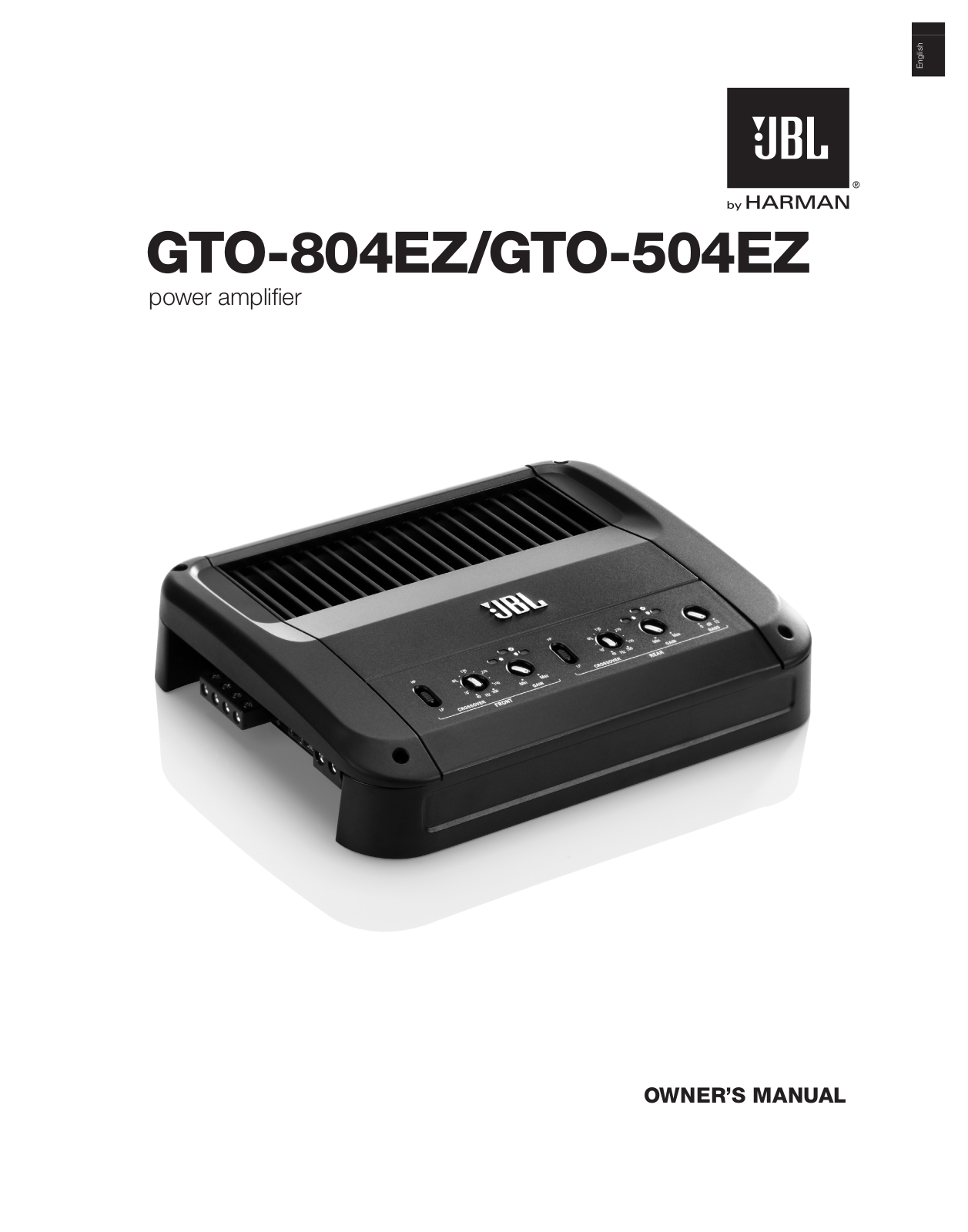 JBL GTO-804EZ, GTO-504EZ User manual