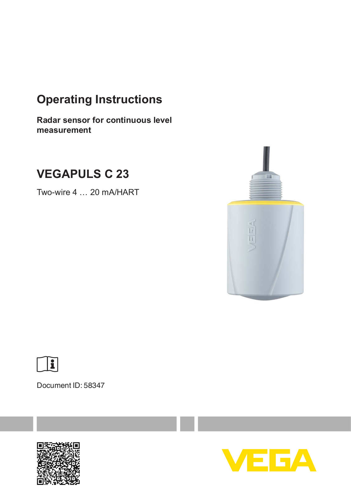 VEGA VEGAPULS C 23 Operating Instructions