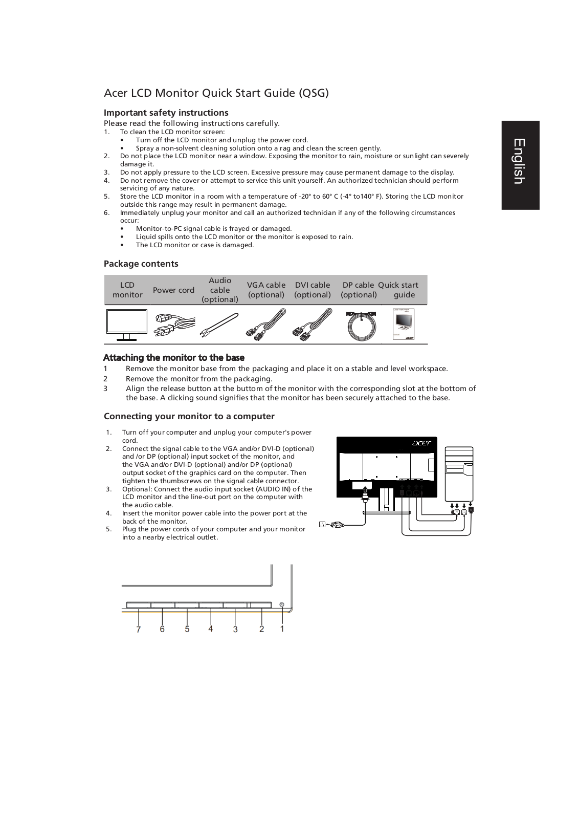 Acer UM.WV6EE.A05 Quick Start Guide