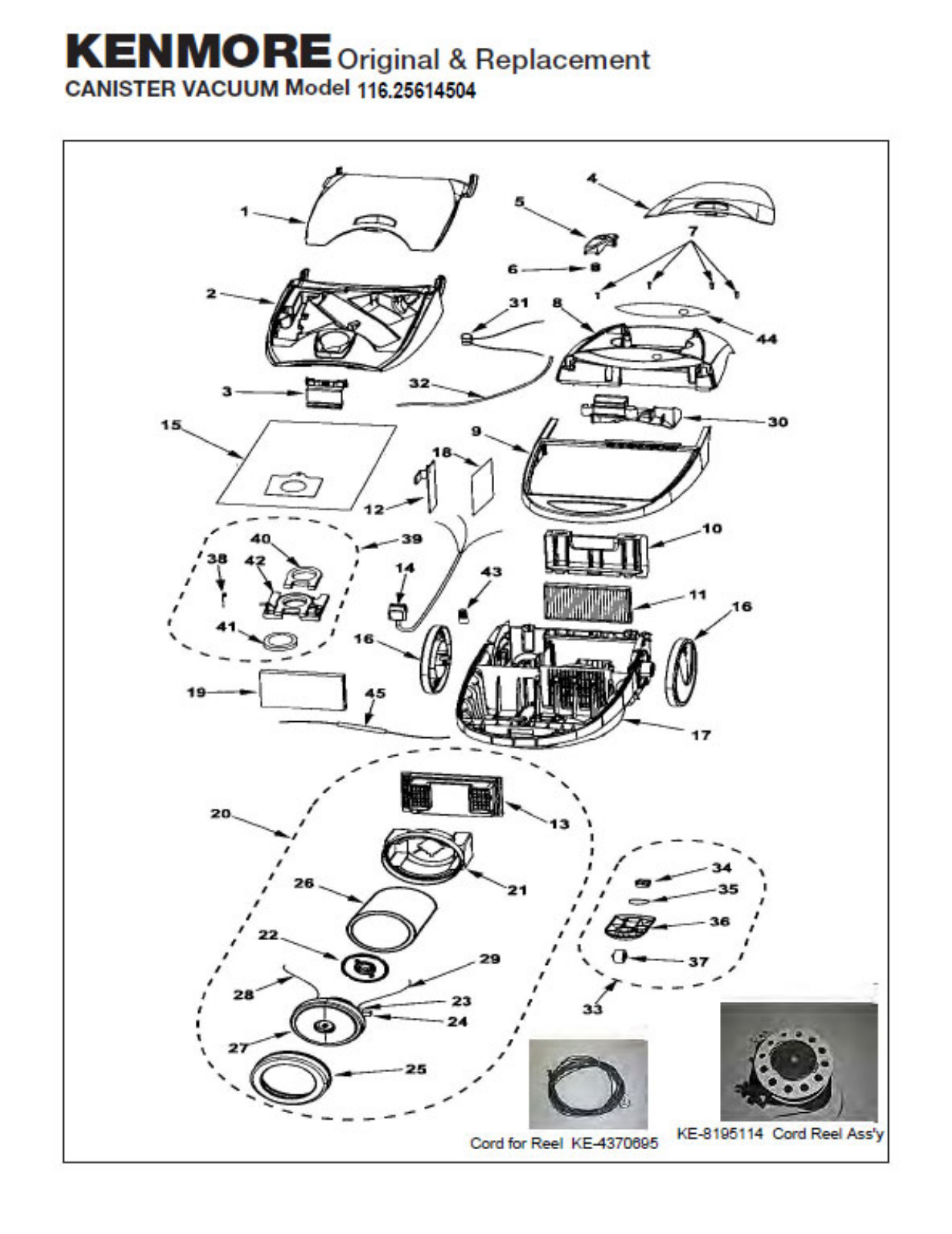 Kenmore 116.25614504 Owner's Manual