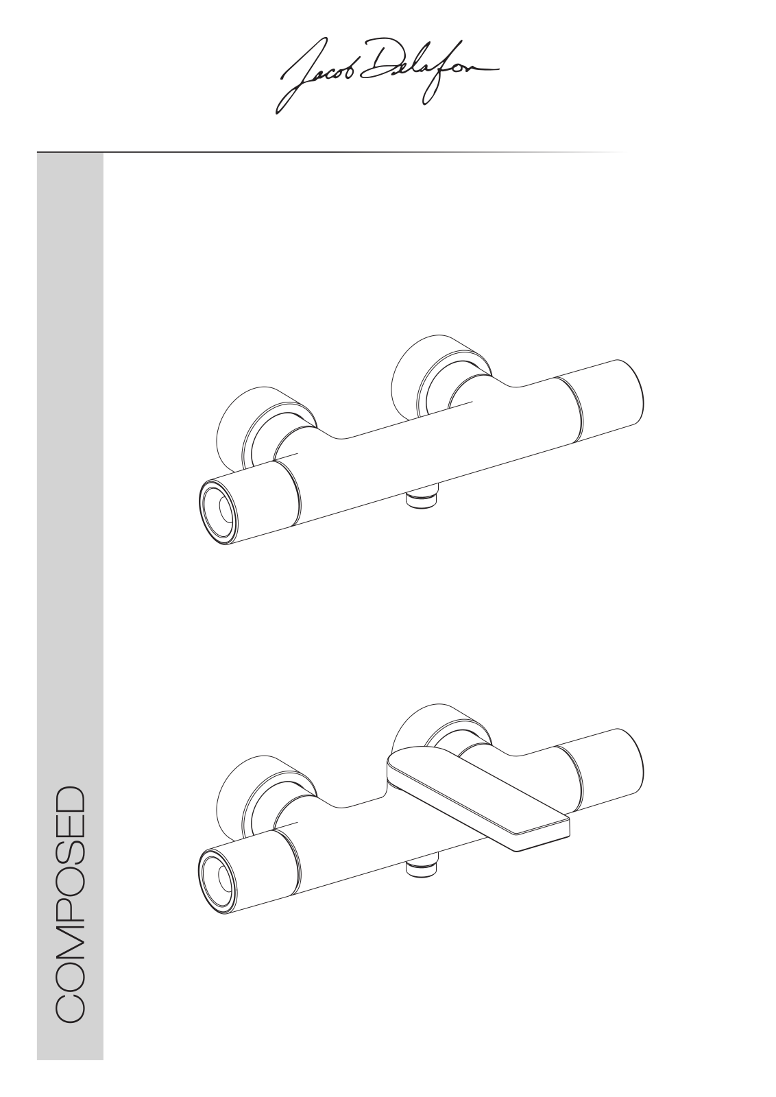 Jacob Delafon COMPOSED E73164-CP, COMPOSED E73110-TT, COMPOSED E73110-CP Installation guide