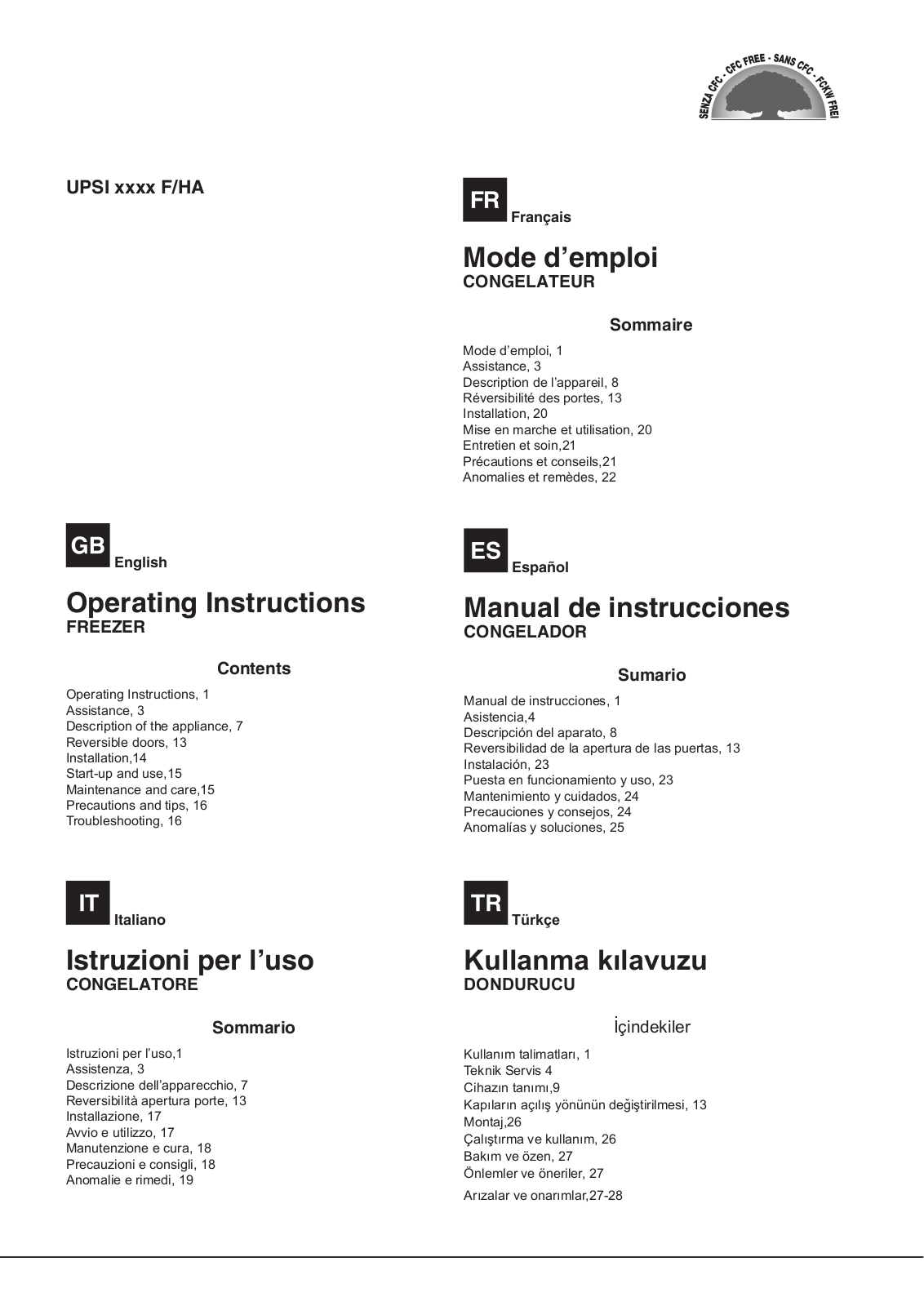 HOTPOINT/ARISTON UPSI 1722 J User Manual