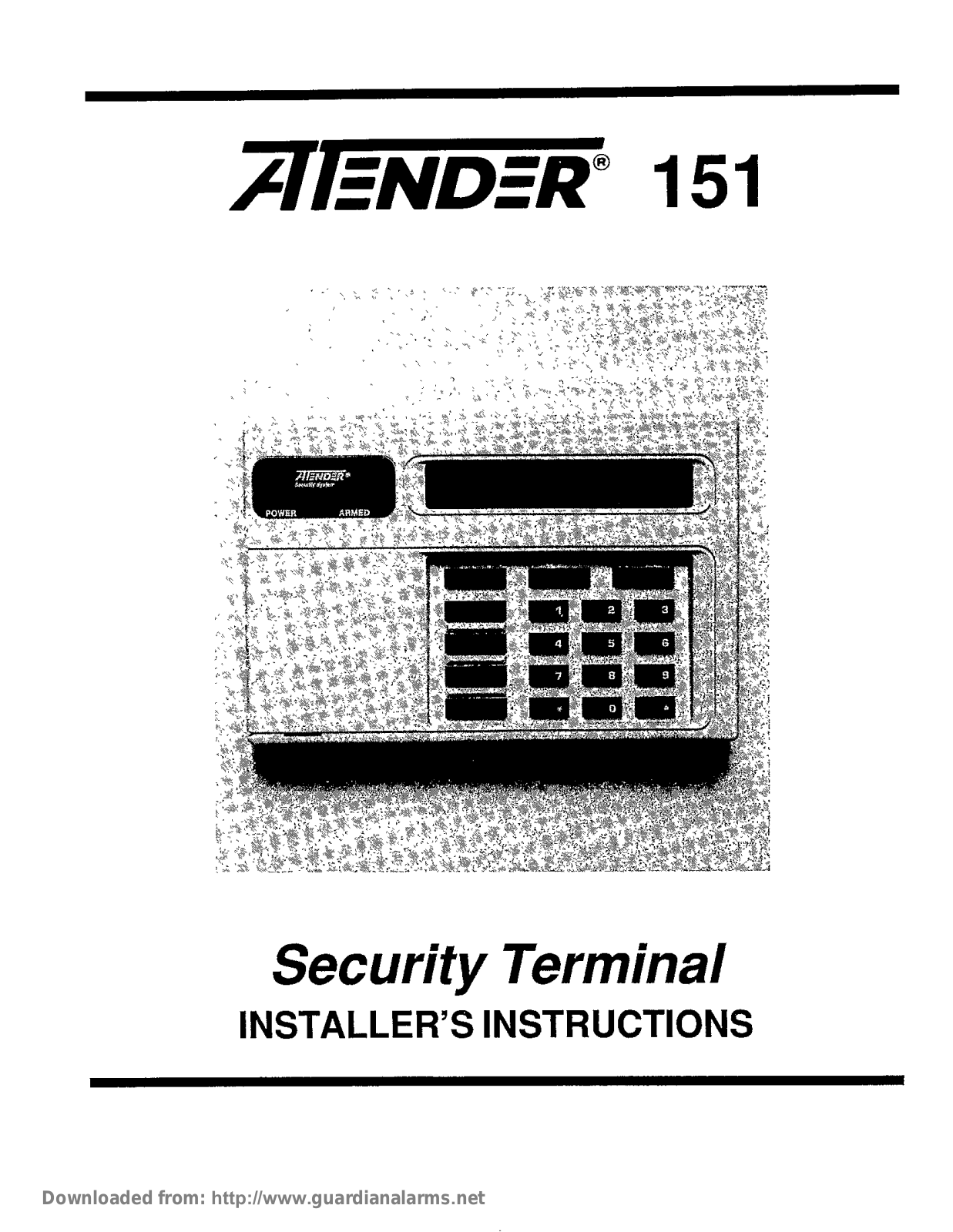 Aritech Attender 151 Installation Manual