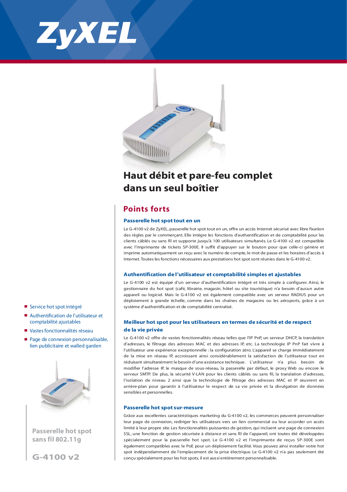 ZYXEL G-4100 V2, ZYAIR G-4100 V2 User Manual