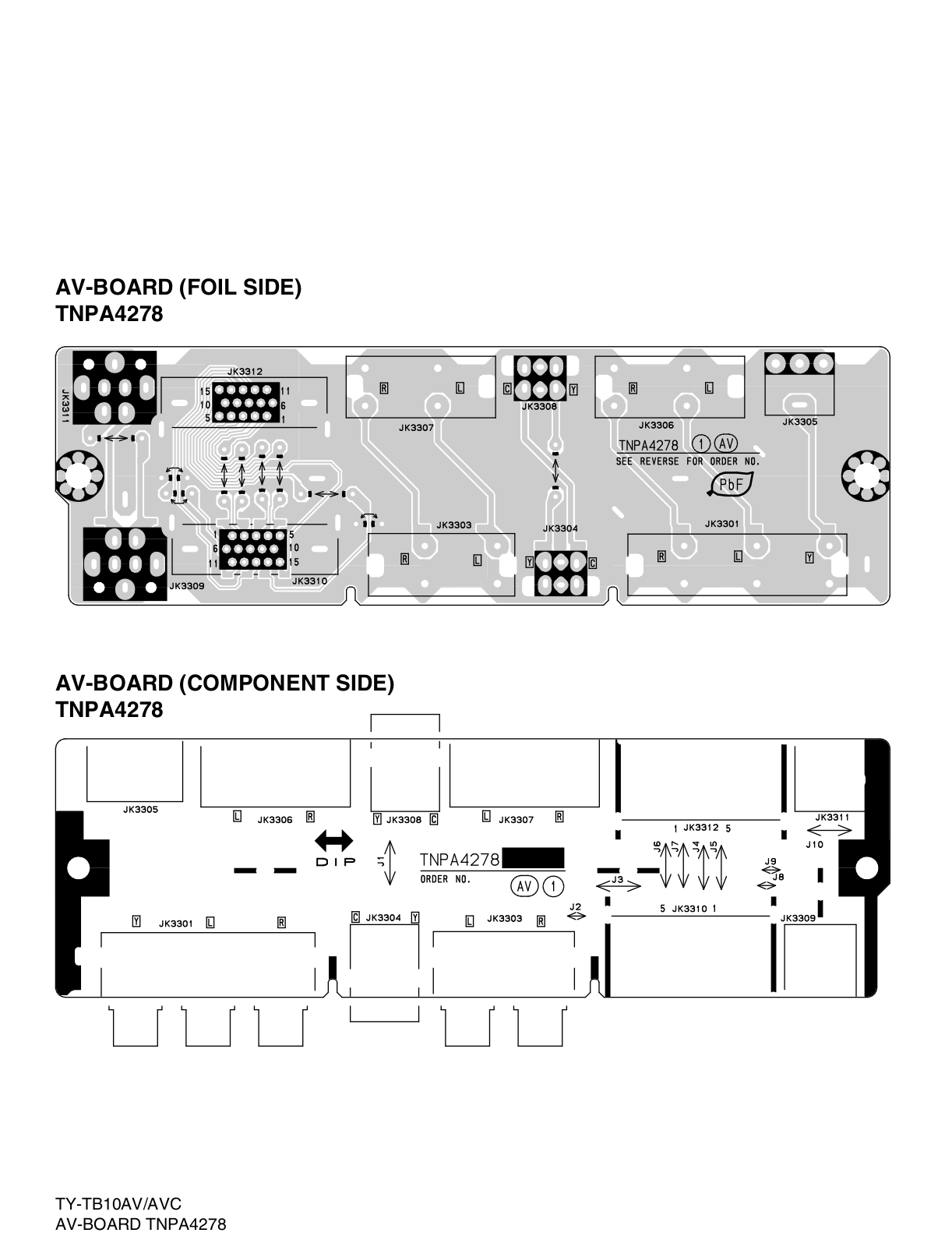 PANASONIC TY-TB10AV, TY-TB10AVC Schematics