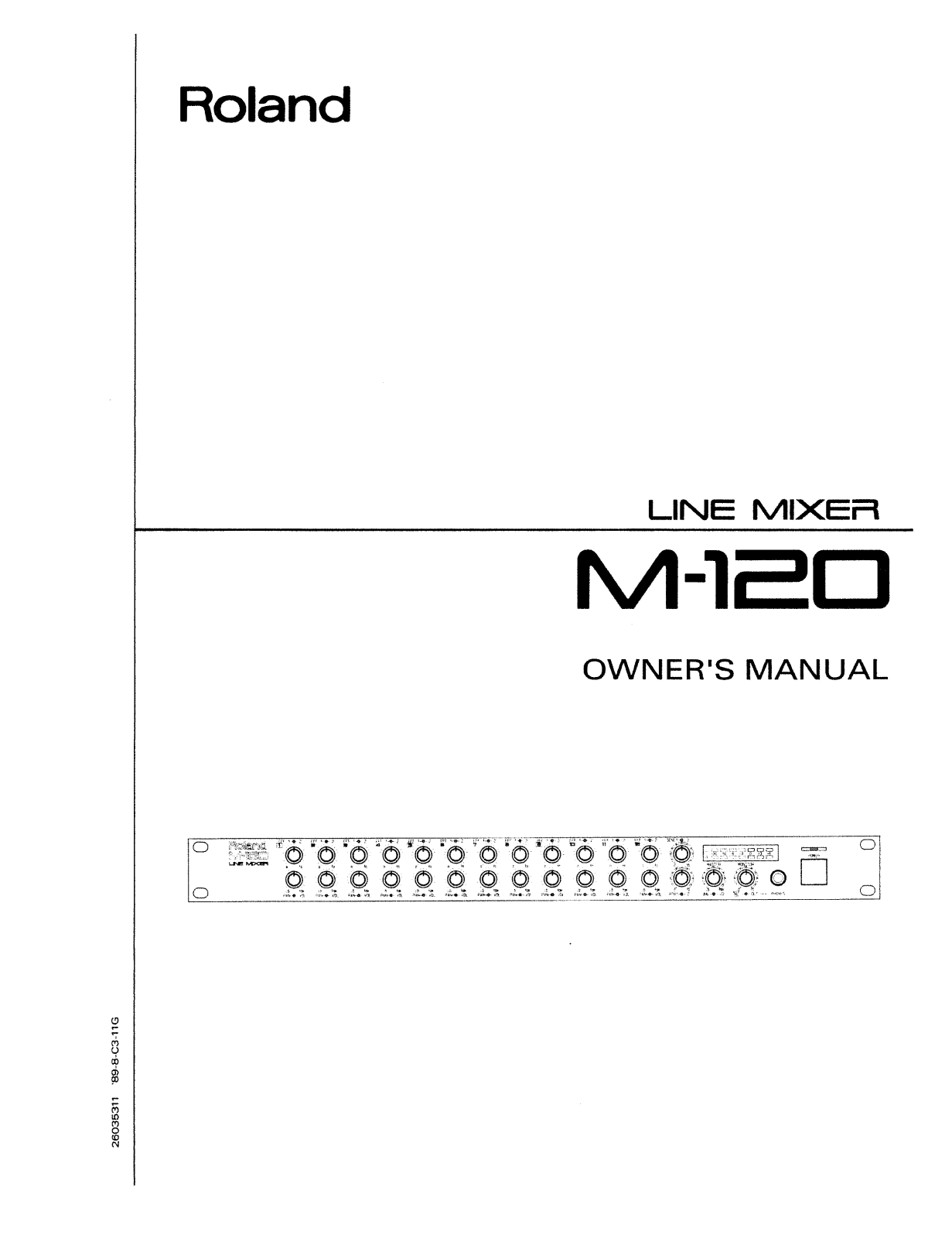 Roland Corporation M-120 Owner's Manual