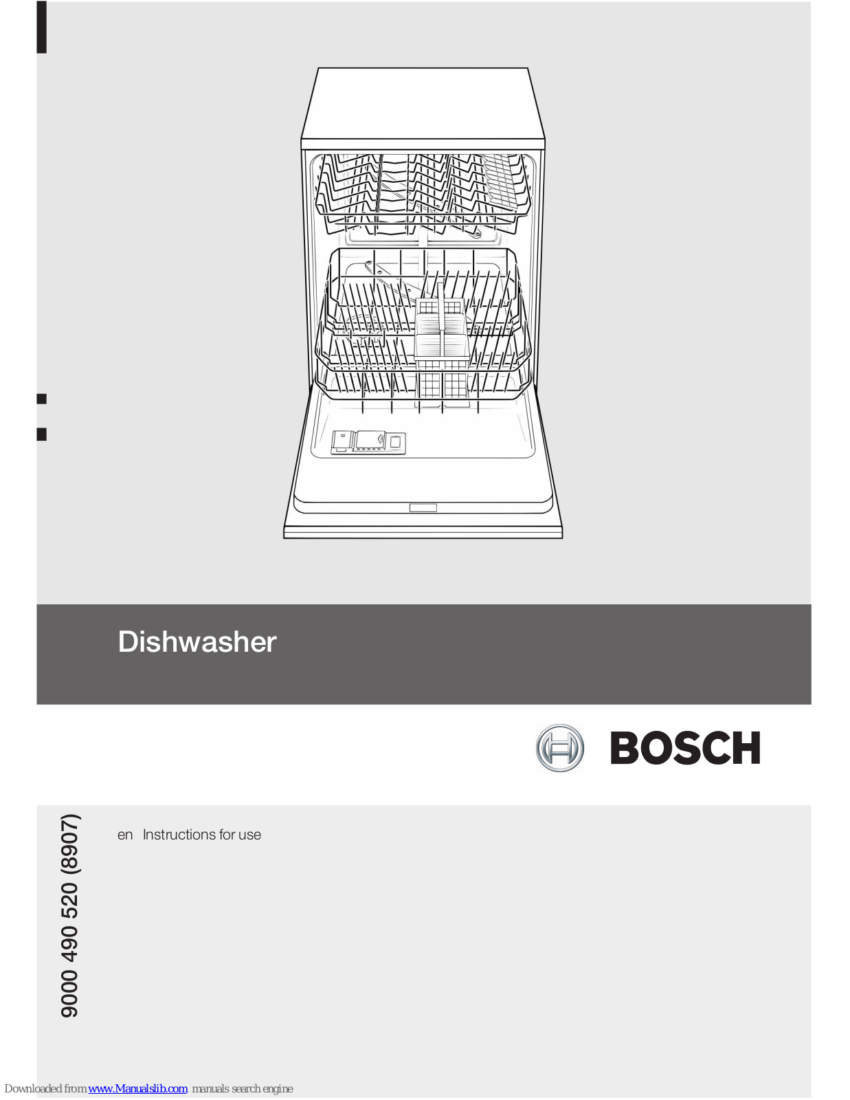 Bosch SGS43T92GB Instructions For Use Manual