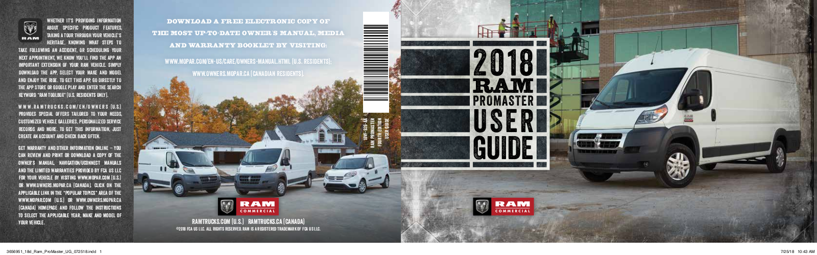 Ram Promaster 2018 User Manual