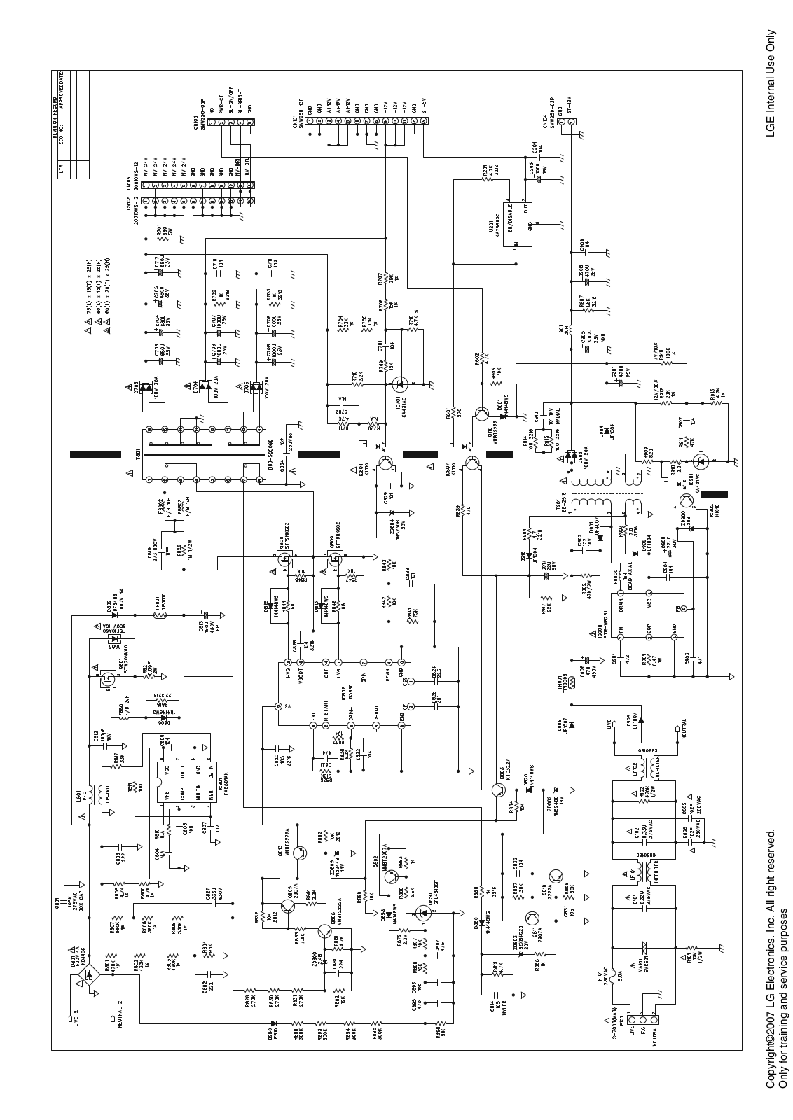 LG 26LH1DC1-UB Schematic