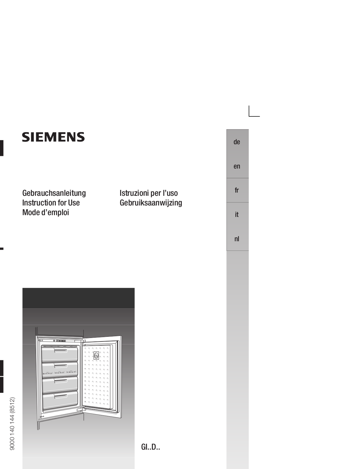 SIEMENS GF18DA60 User Manual