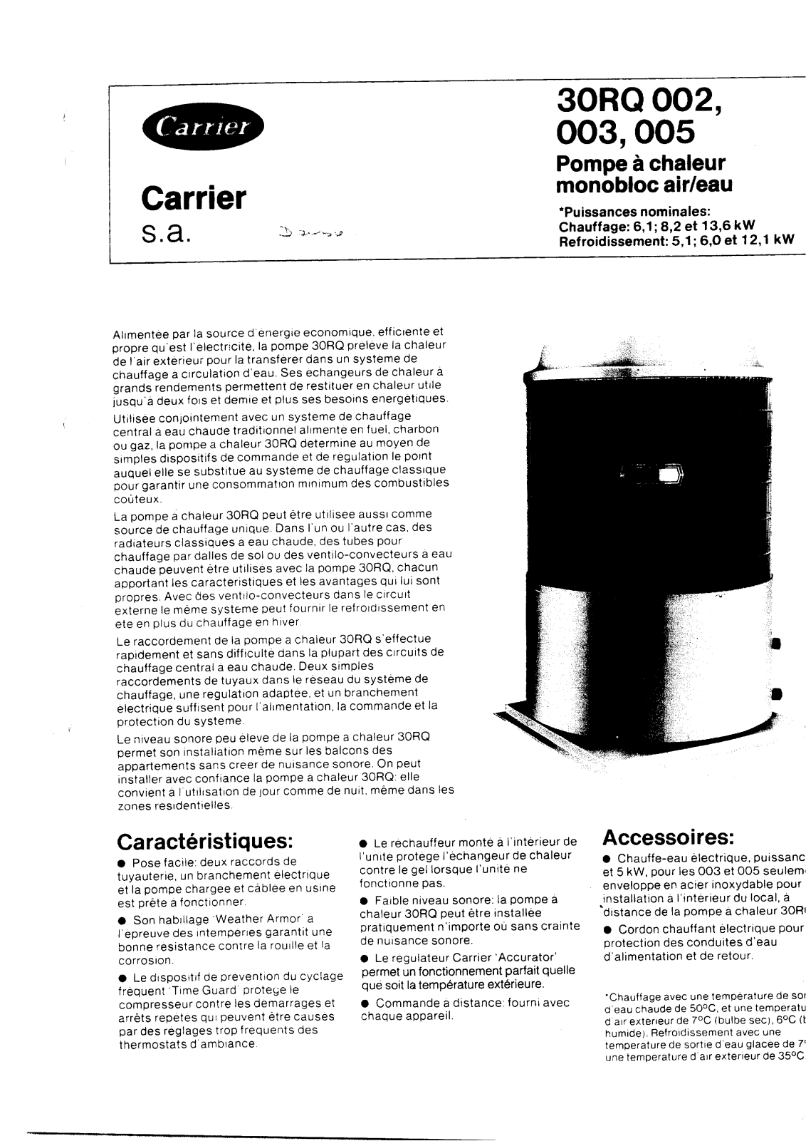 Carrier 30RQDOC User Manual