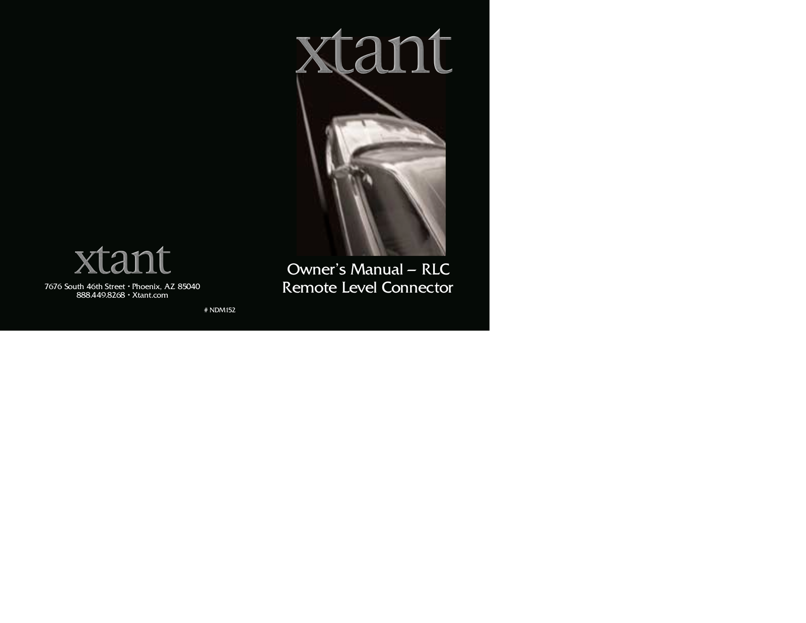 Xtant Technologies RLC Owners manual