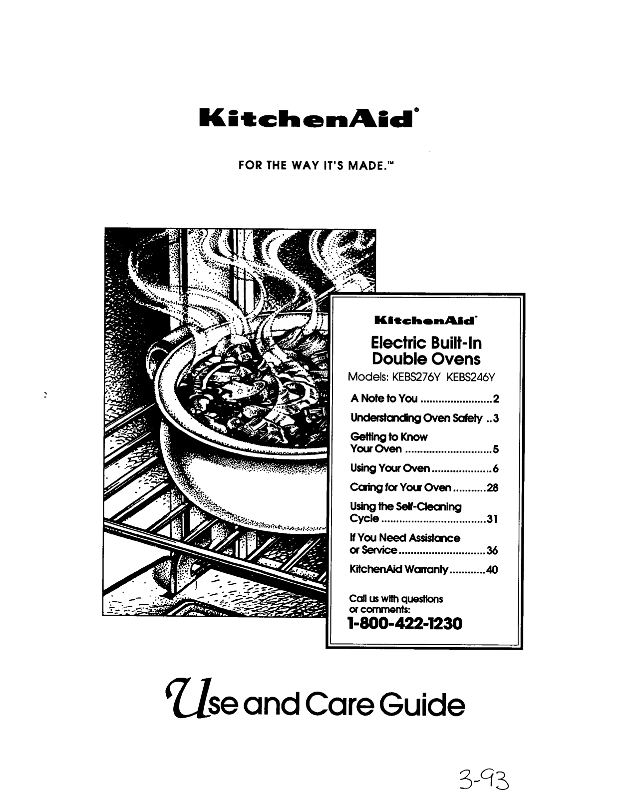 KitchenAid KEBS246Y, KEBS276Y User Manual