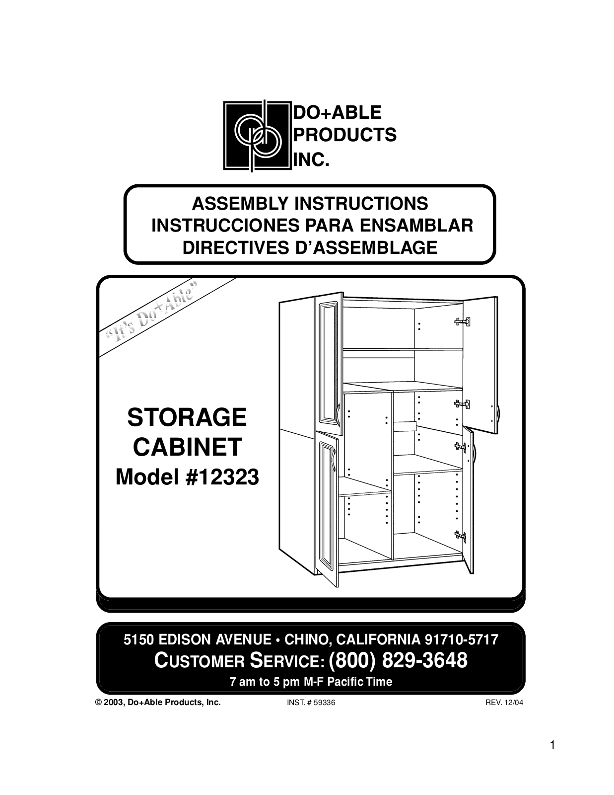 Closet Maid 12323 User Manual