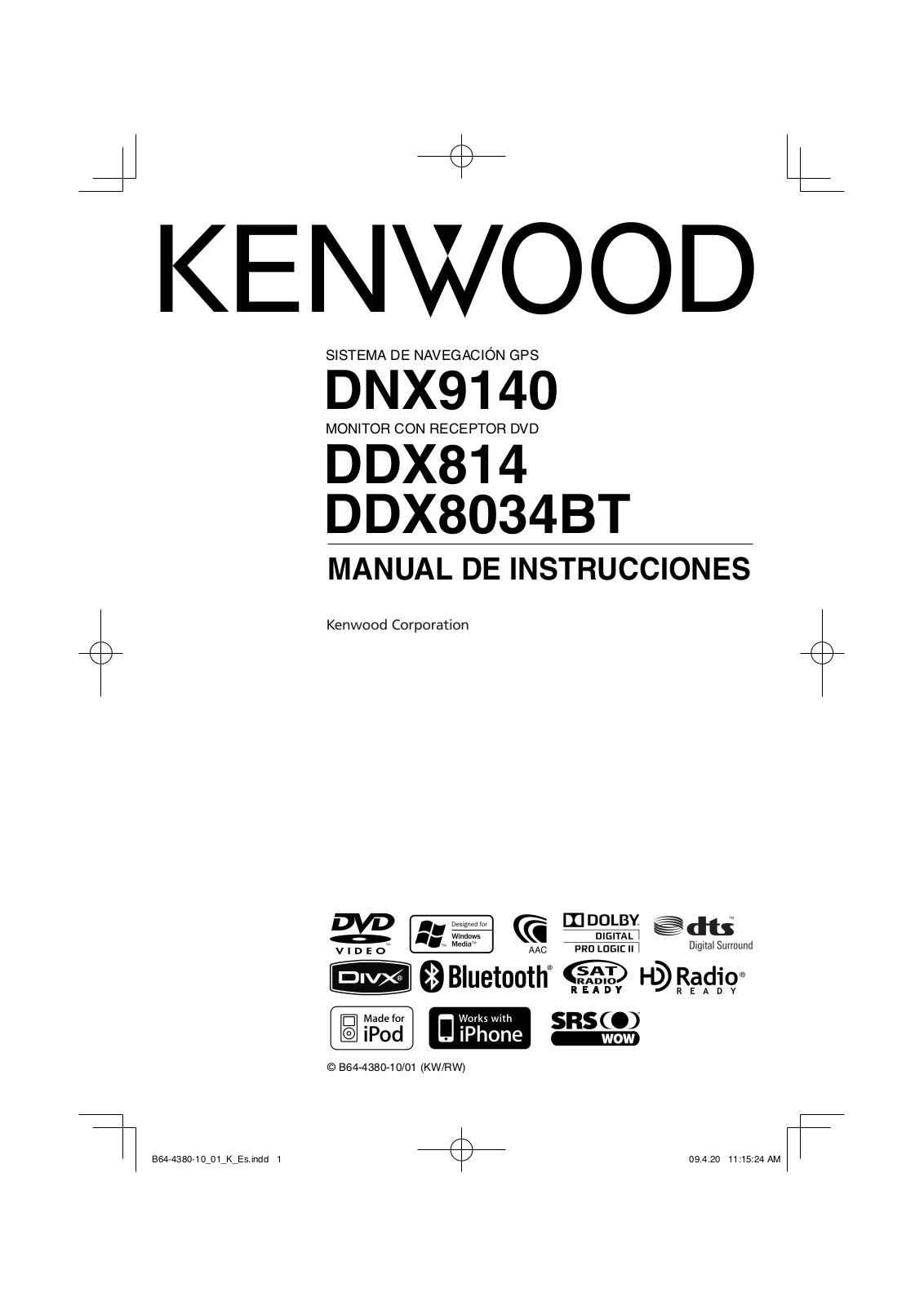 Kenwood DNX 9140 Instruction Manual