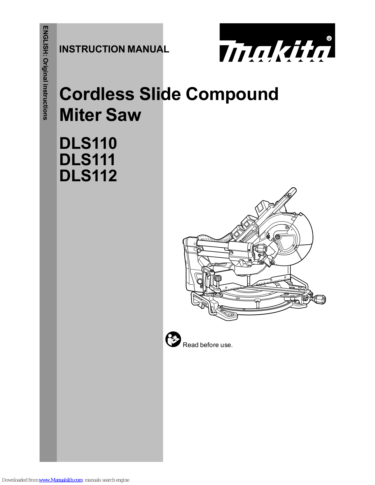 Makita DLS110, DLS111, DLS112 Instruction Manual