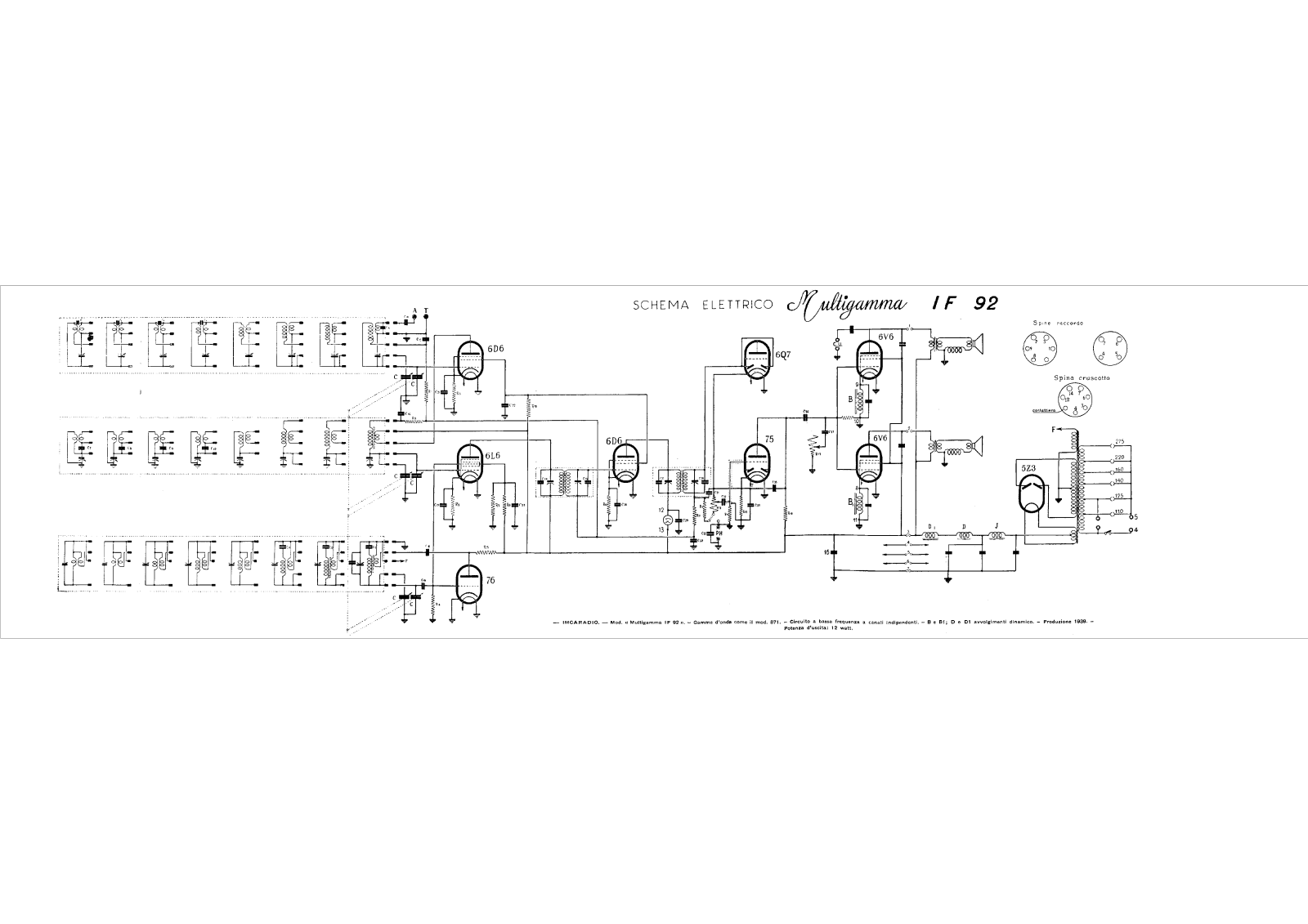 IMCA Radio if92 schematic