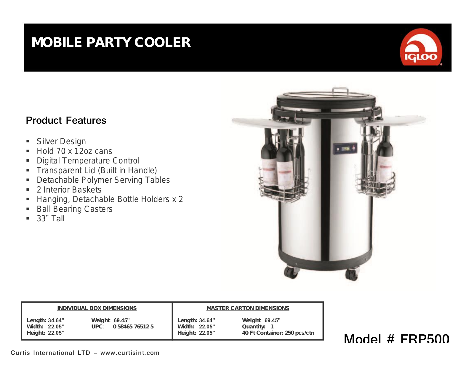 Curtis FRP500 User Manual