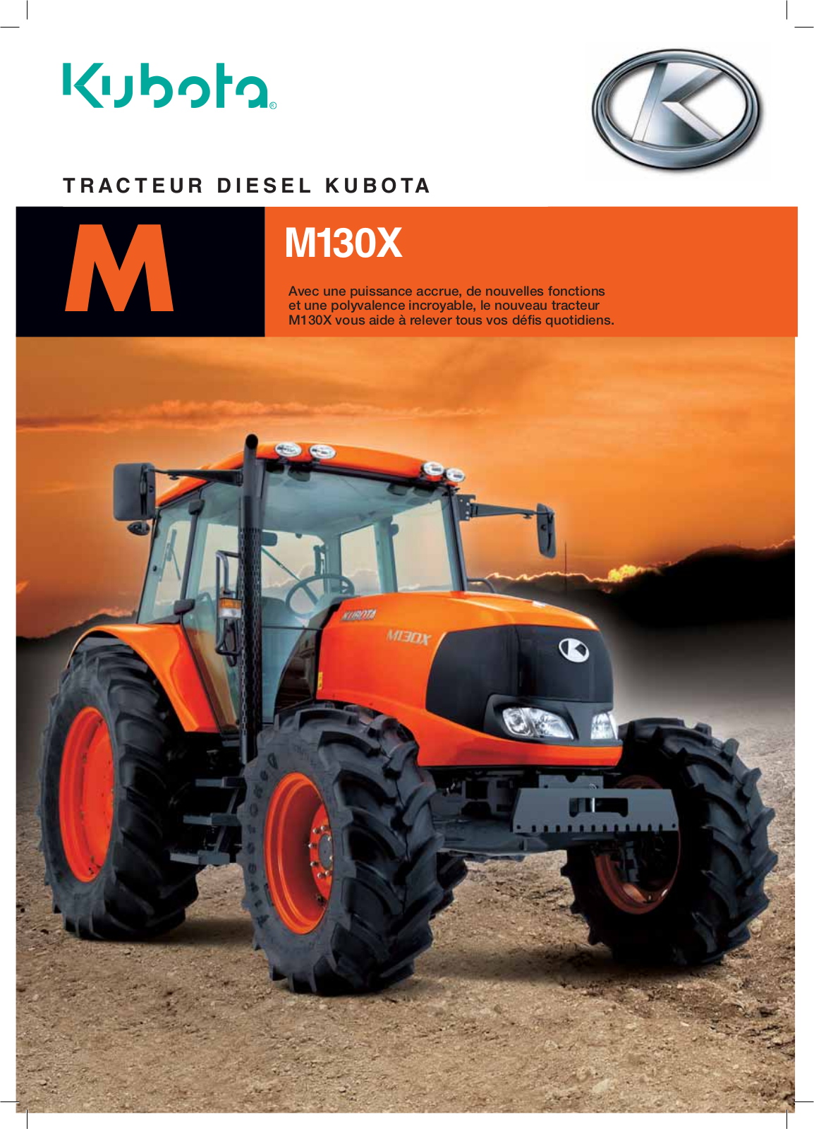 KUBOTA M130X User Manual