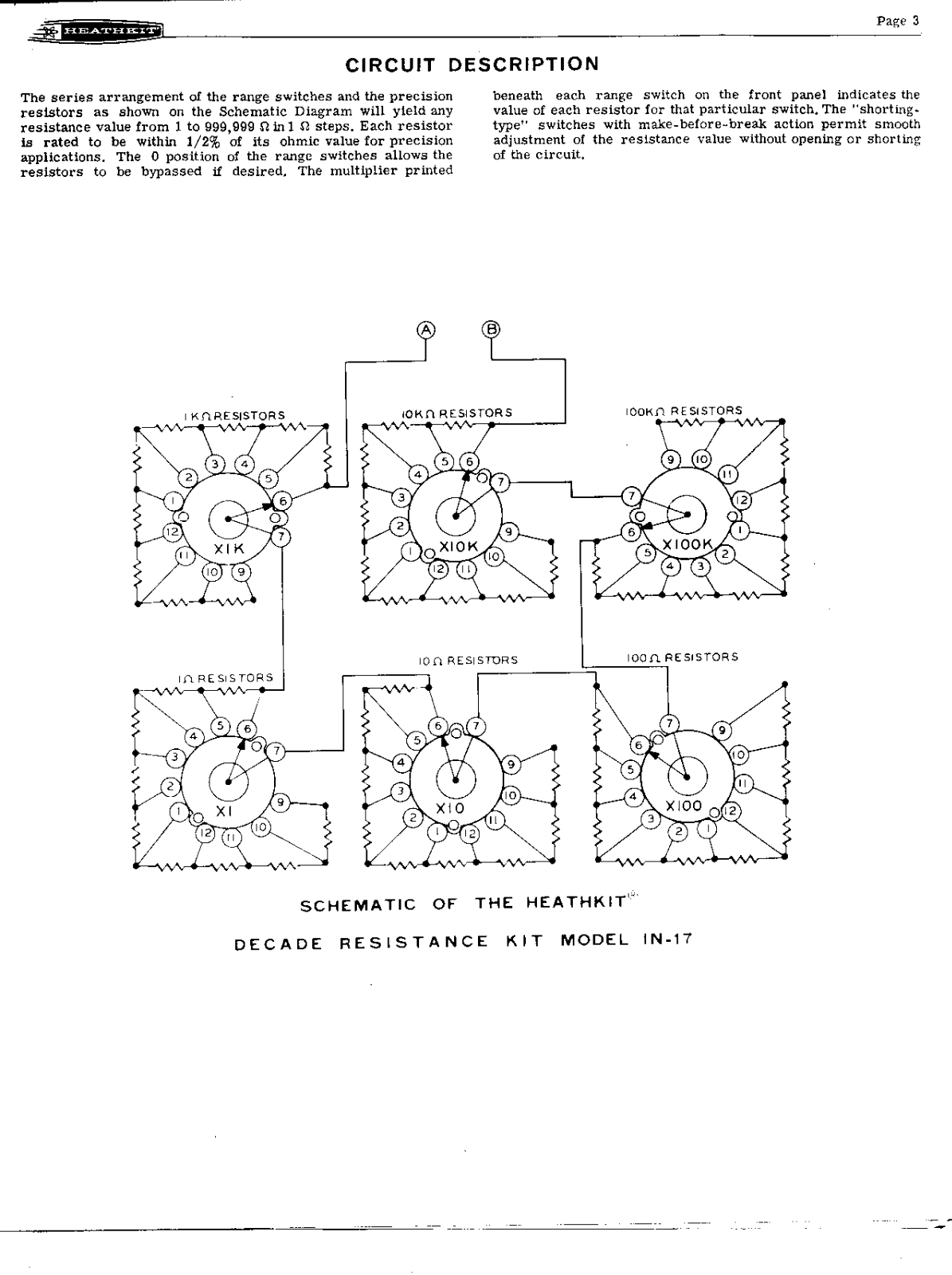 Heath Company IN-17 Schematic