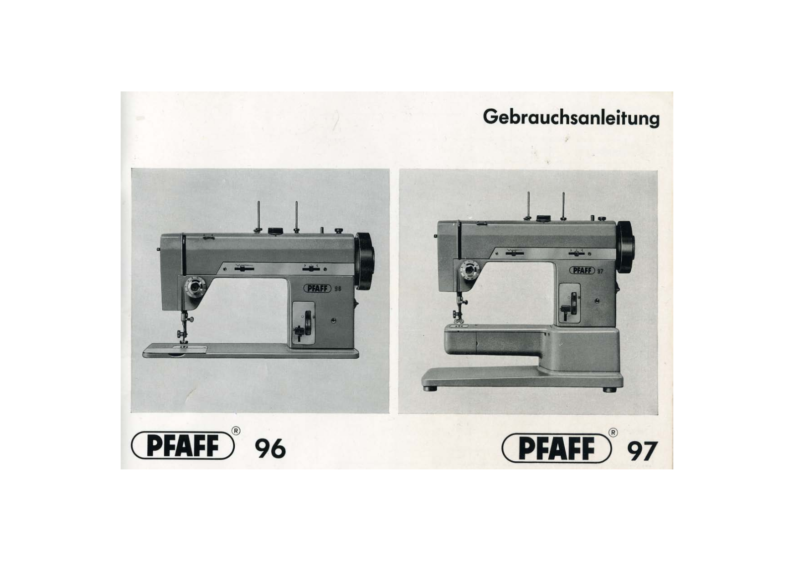 Pfaff 96, 97 User Manual