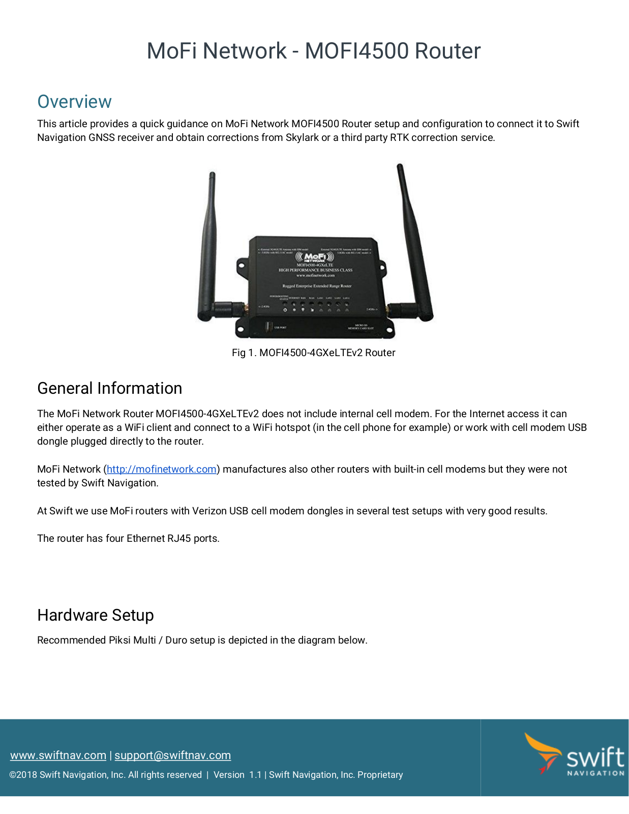 MOFI NETWORK MOFI4500 Quick Start Manual - ManualMachine.com