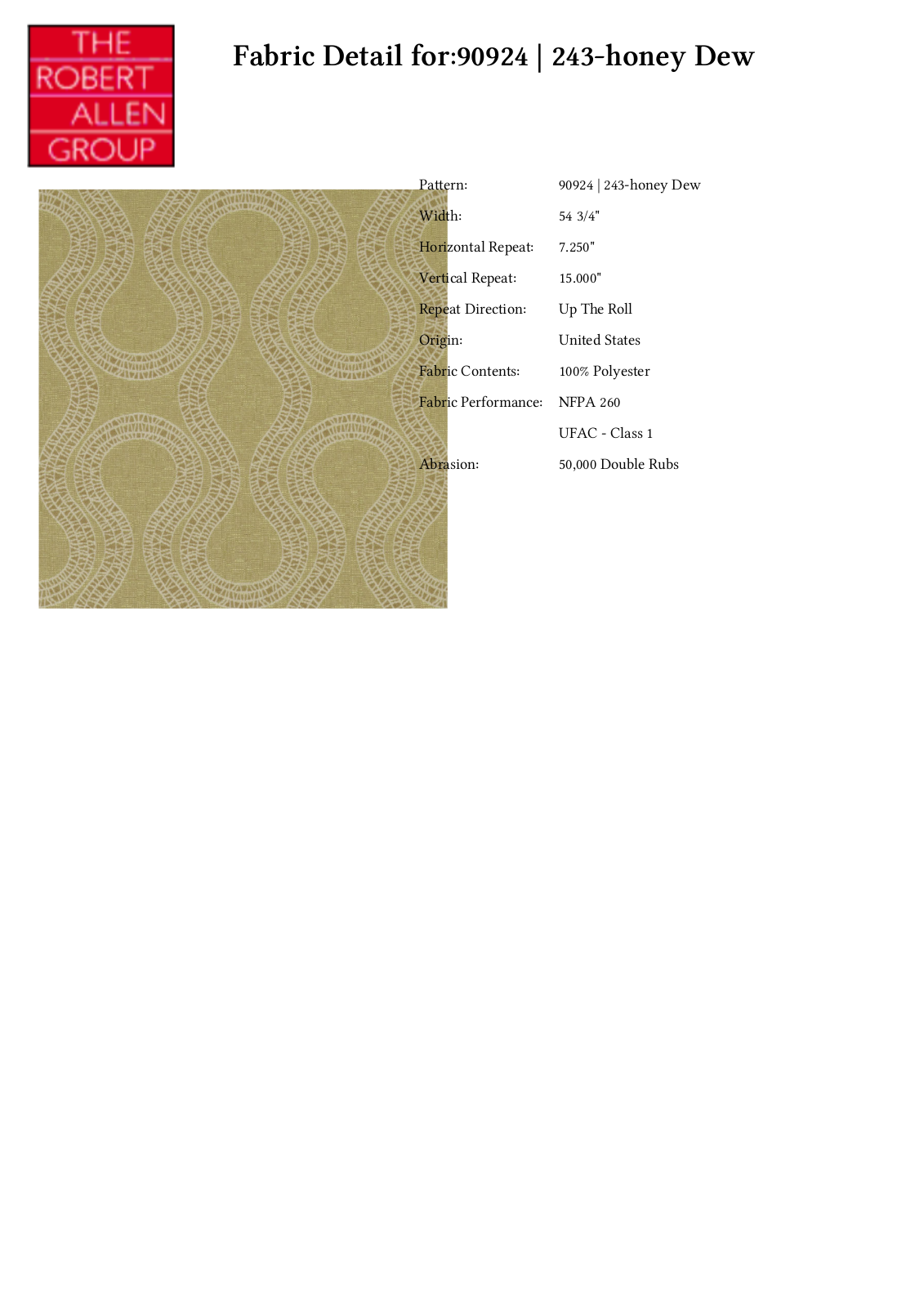 Duralee CRAL4508 Specifications - ManualMachine.com