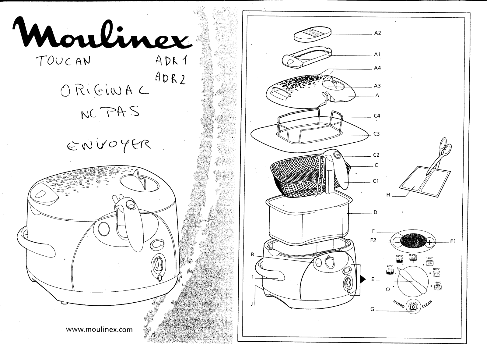 MOULINEX TOUCAN ADR1, TOUCAN ADR2 User Manual