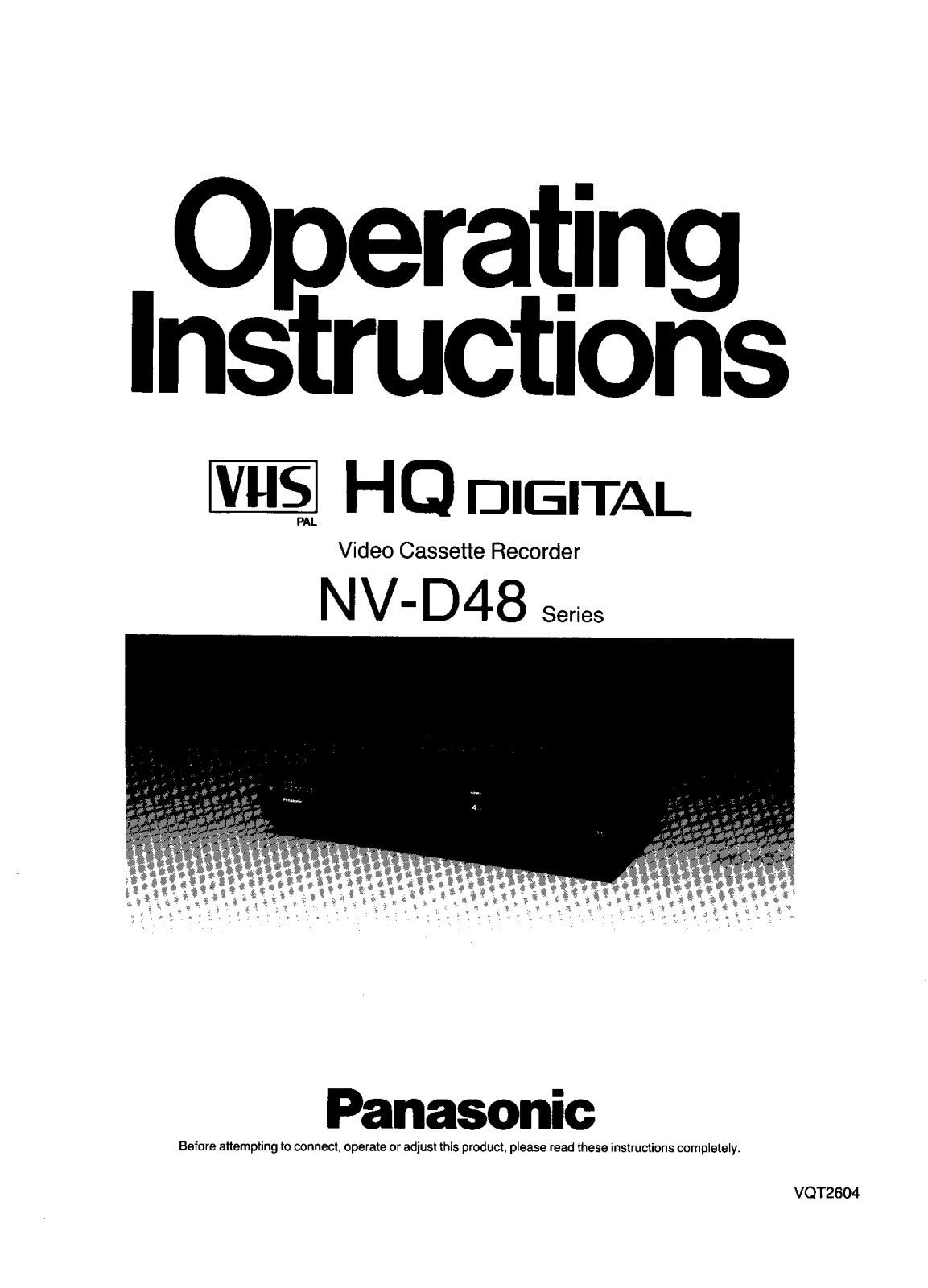 Panasonic NV-D48 User Manual