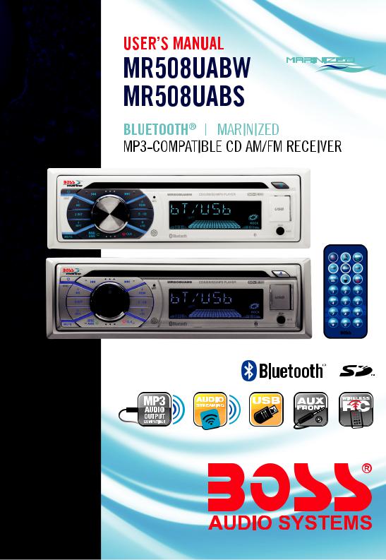 Boss Audio MR508UABS, MR508UABW User Manual