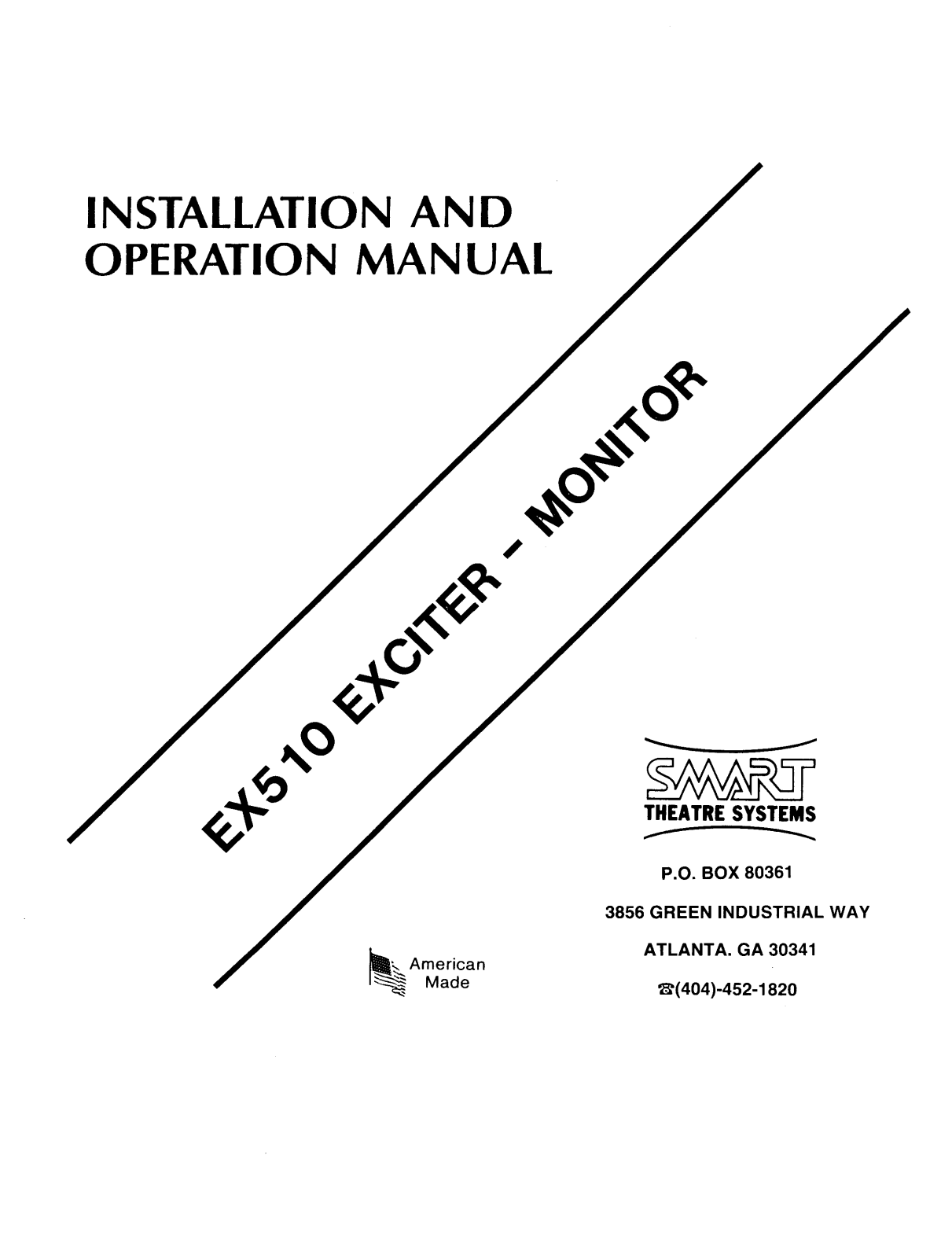 Smart EX510 INSTALLATION Manual