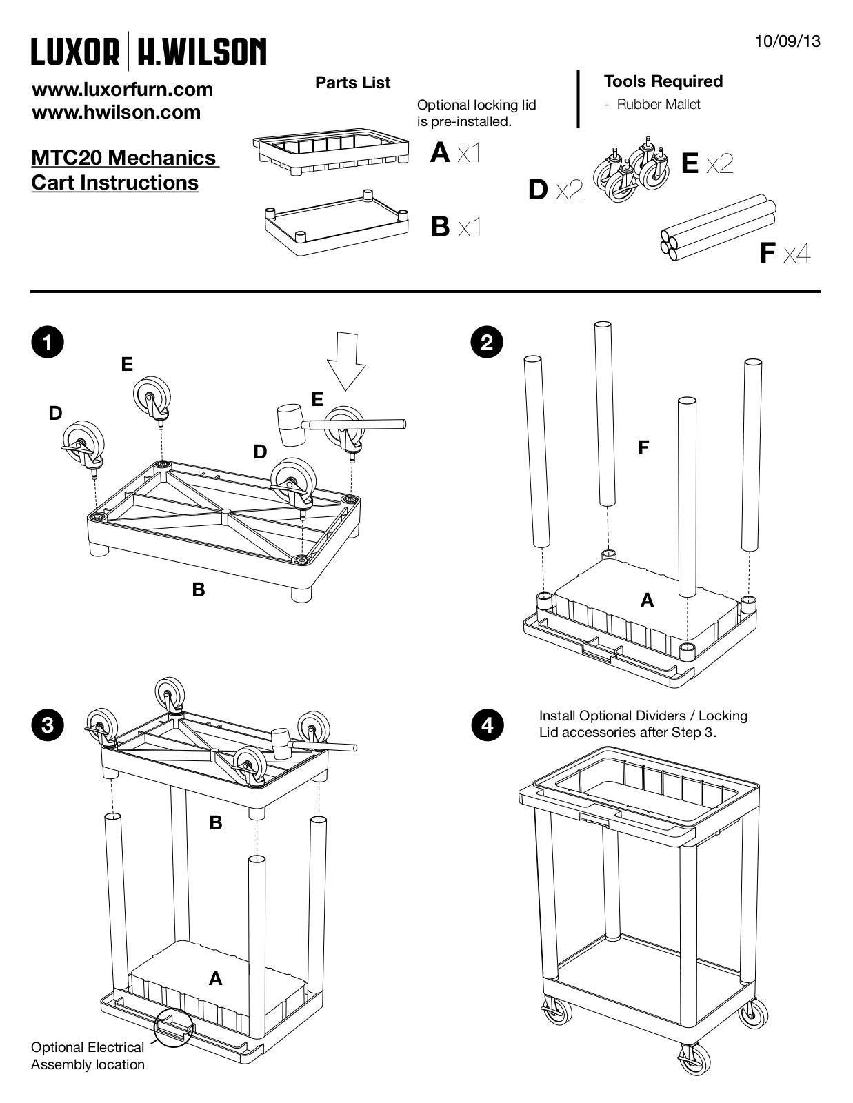 Luxor|H.Wilson MTC20DLLN-B User Manual