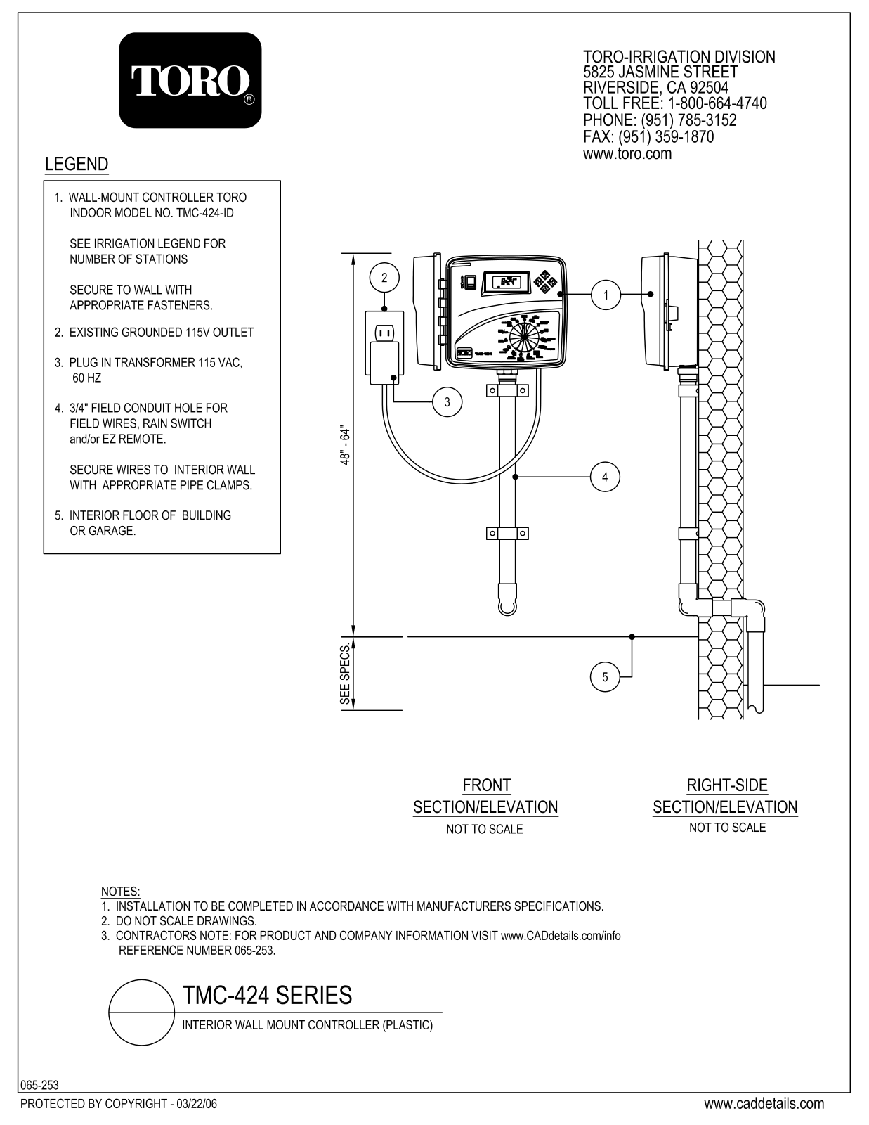 Toro TMC-424 User Manual